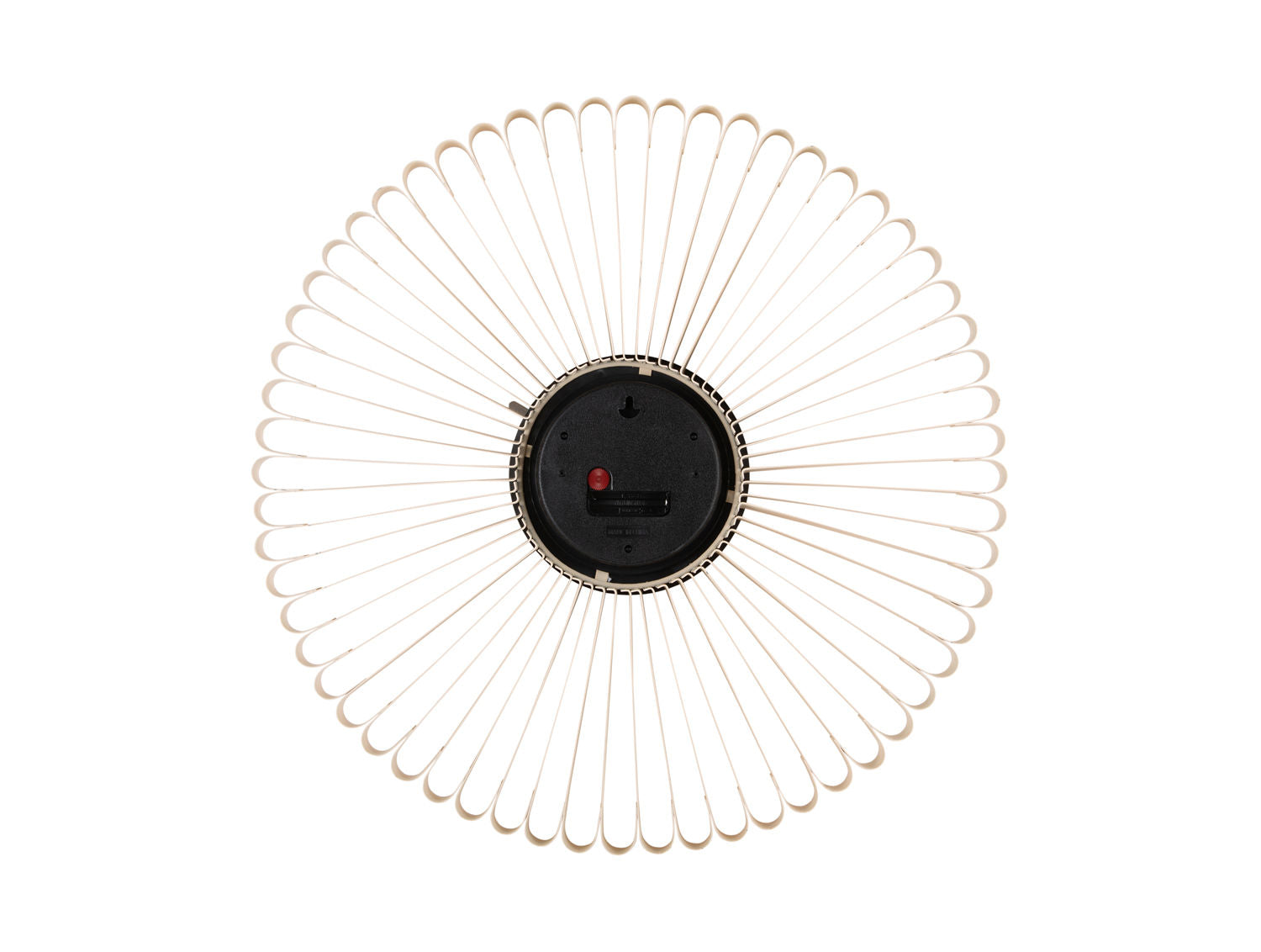 Wanduhr Cascara Cremefarben Mit Sichtbarem Metallgestell