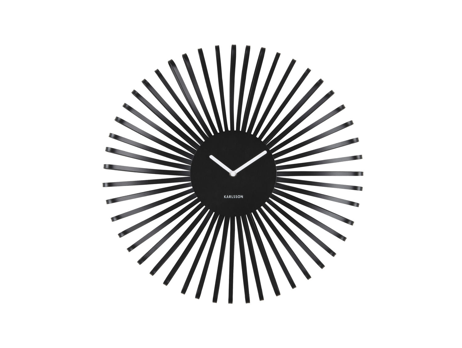 Wanduhr Polo Metallgehäuse 3D Effekt Ausgeschnittene Linien