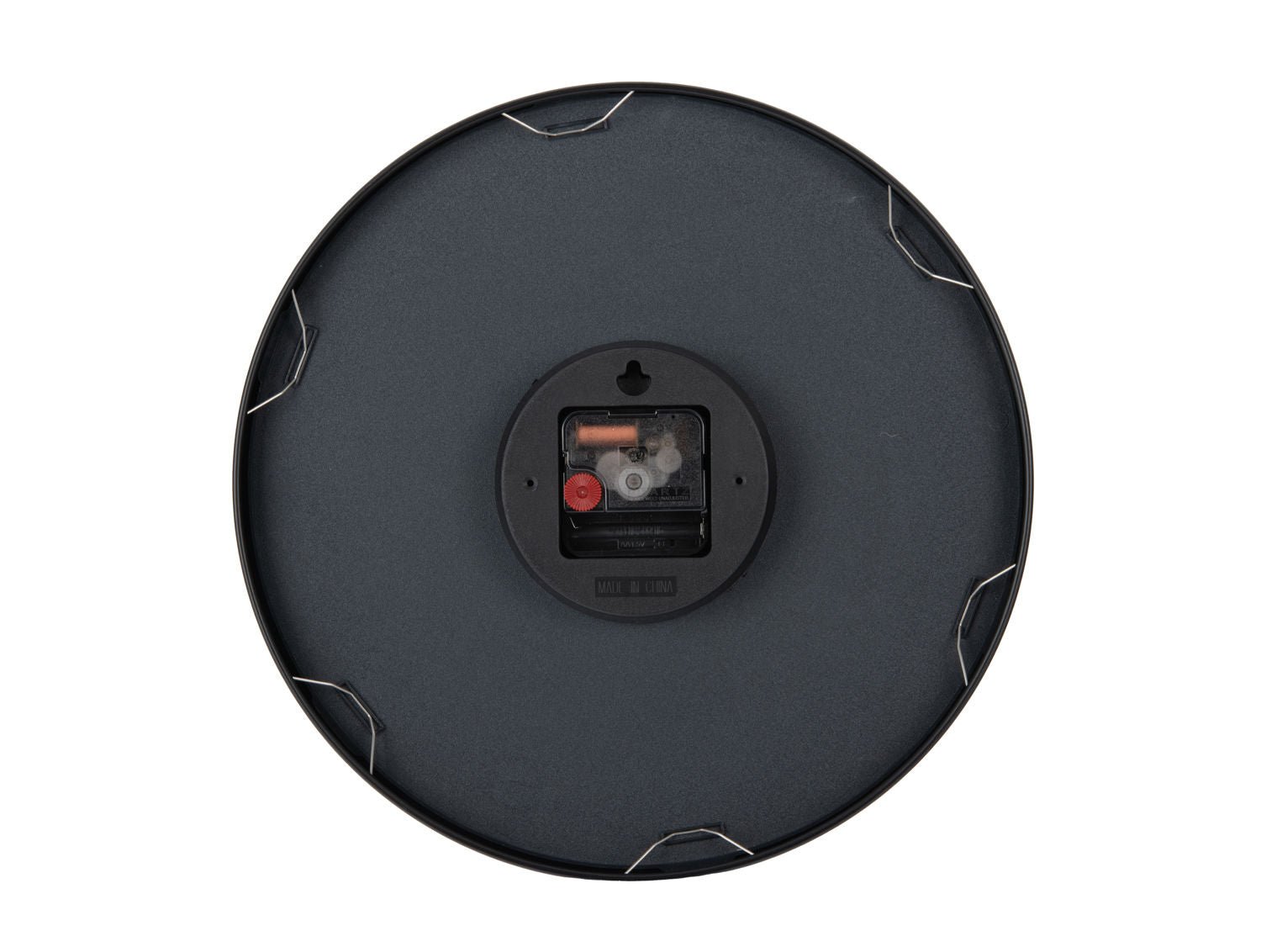 Wanduhr Fuerte Dome Schwarz Mit Erhöhtem Kuppelglas Und Reliefziffern