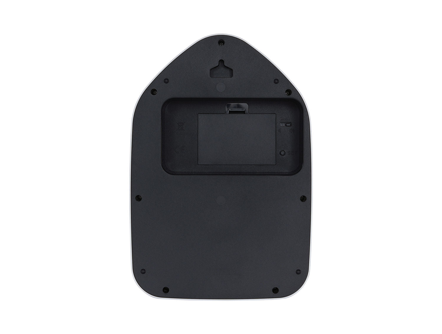 Wanduhr Modern Doggy burgundy red Große Anzeige 20x29x29 cm Wohnzimmerdeko