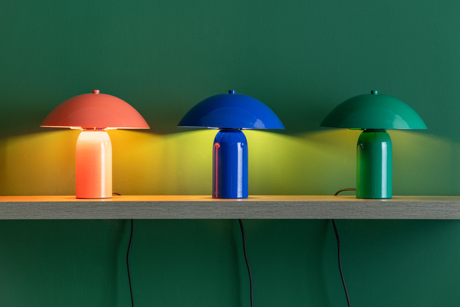 Tischlampe Astuto Retro Grün Stimmungsvolles Licht Wohnzimmer