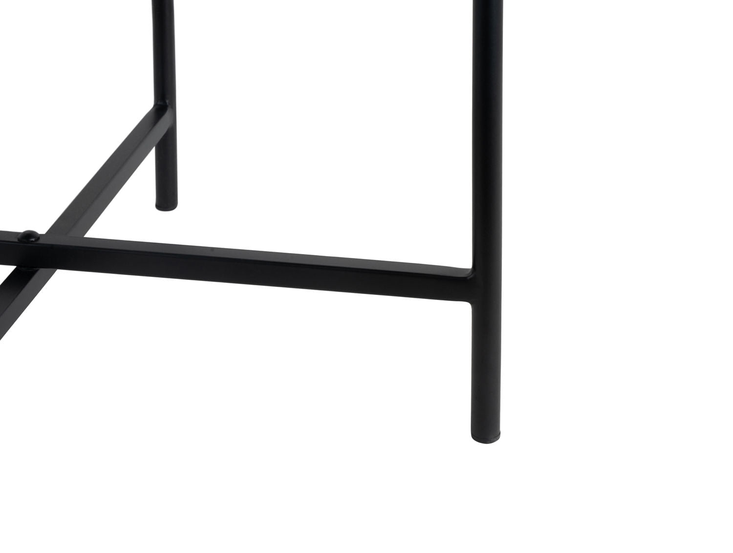 Beistelltisch Meseta Schwarz Modernes Leichtes Metalldesign Wohnzimmer