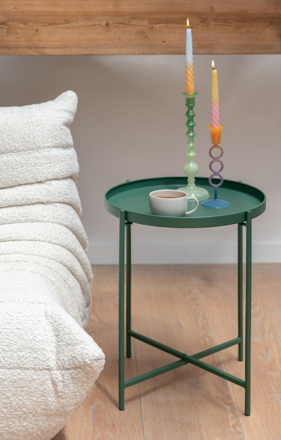 Beistelltisch Meseta Retrogrün Metall Minimalistisches Design