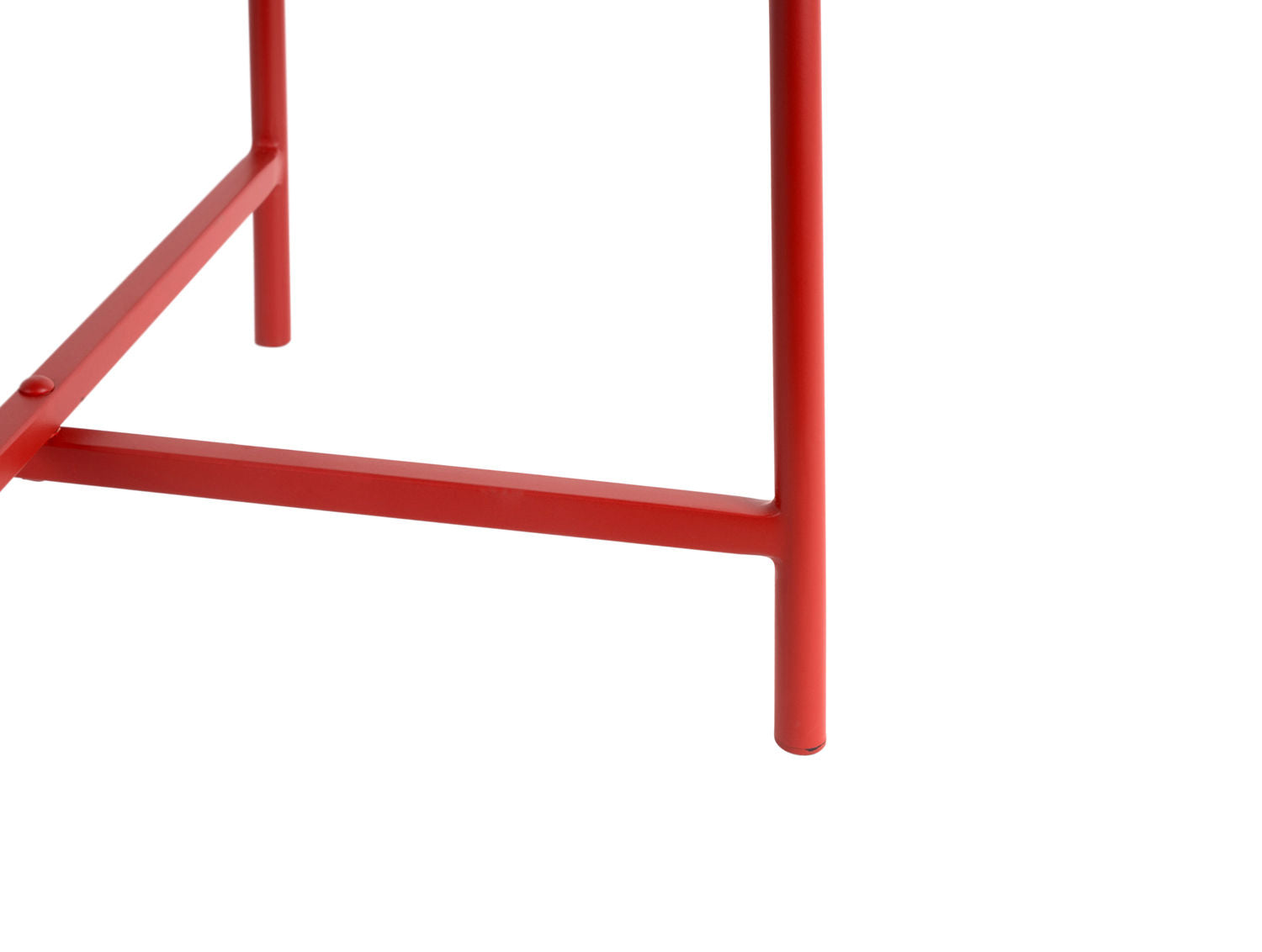 Beistelltisch Meseta Knallrot Metall Minimalistisch Modern