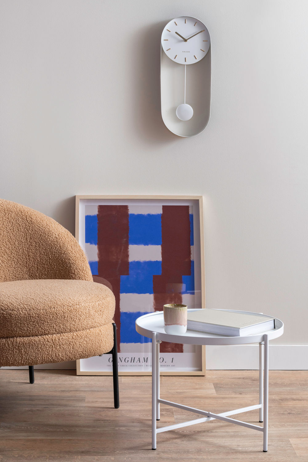 Couchtisch Meseta Weiß Metalldesign Minimalistisch Elegant