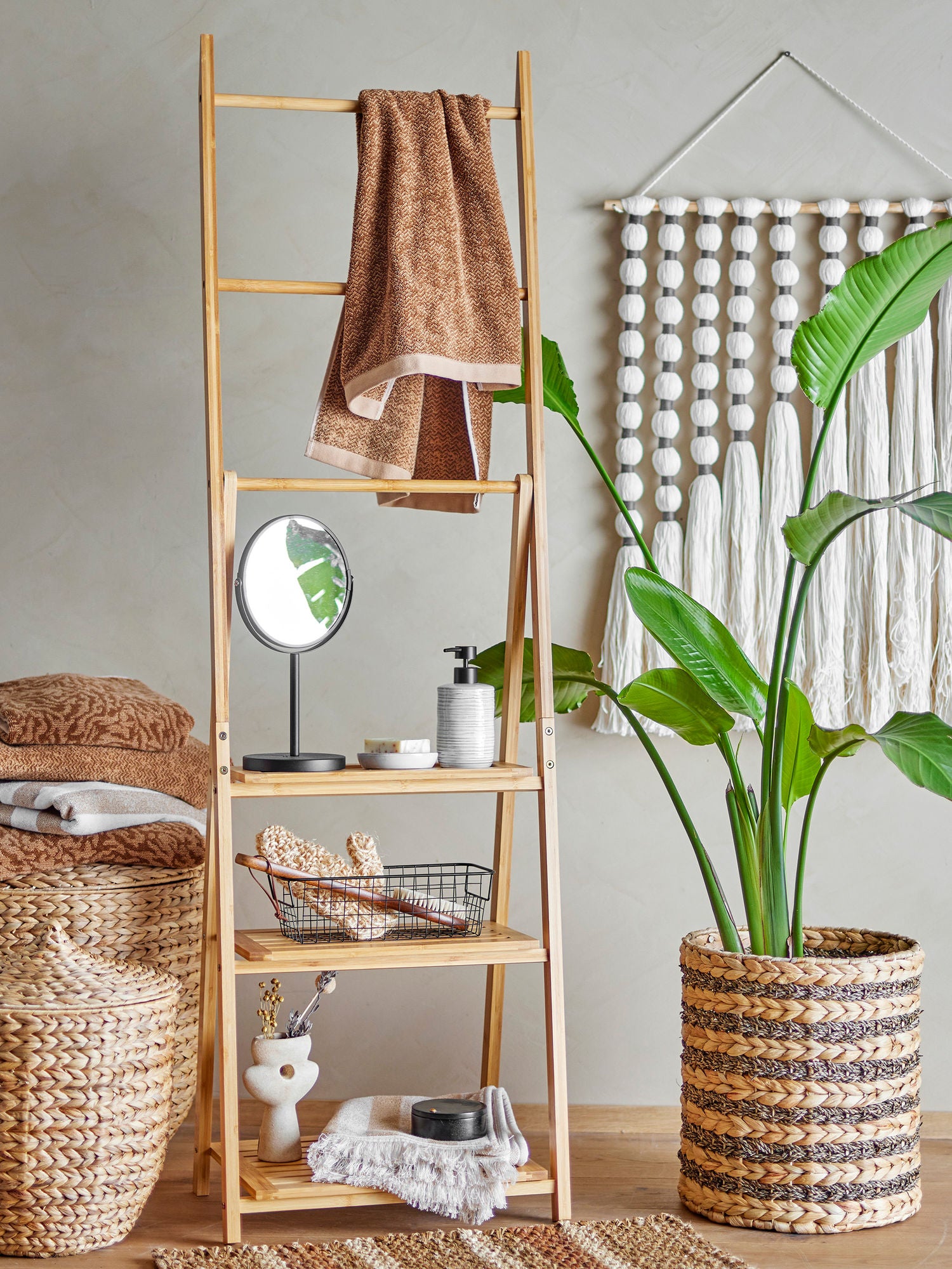 Aden Handtuchhalter, Natur, Bambus