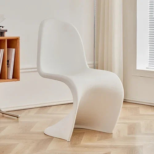 Designer Plastic Dining Chairs Space Saving Ergonomic Apartment Makeup Chair White Fashion Meubles De Salon Interior Furniture-3
