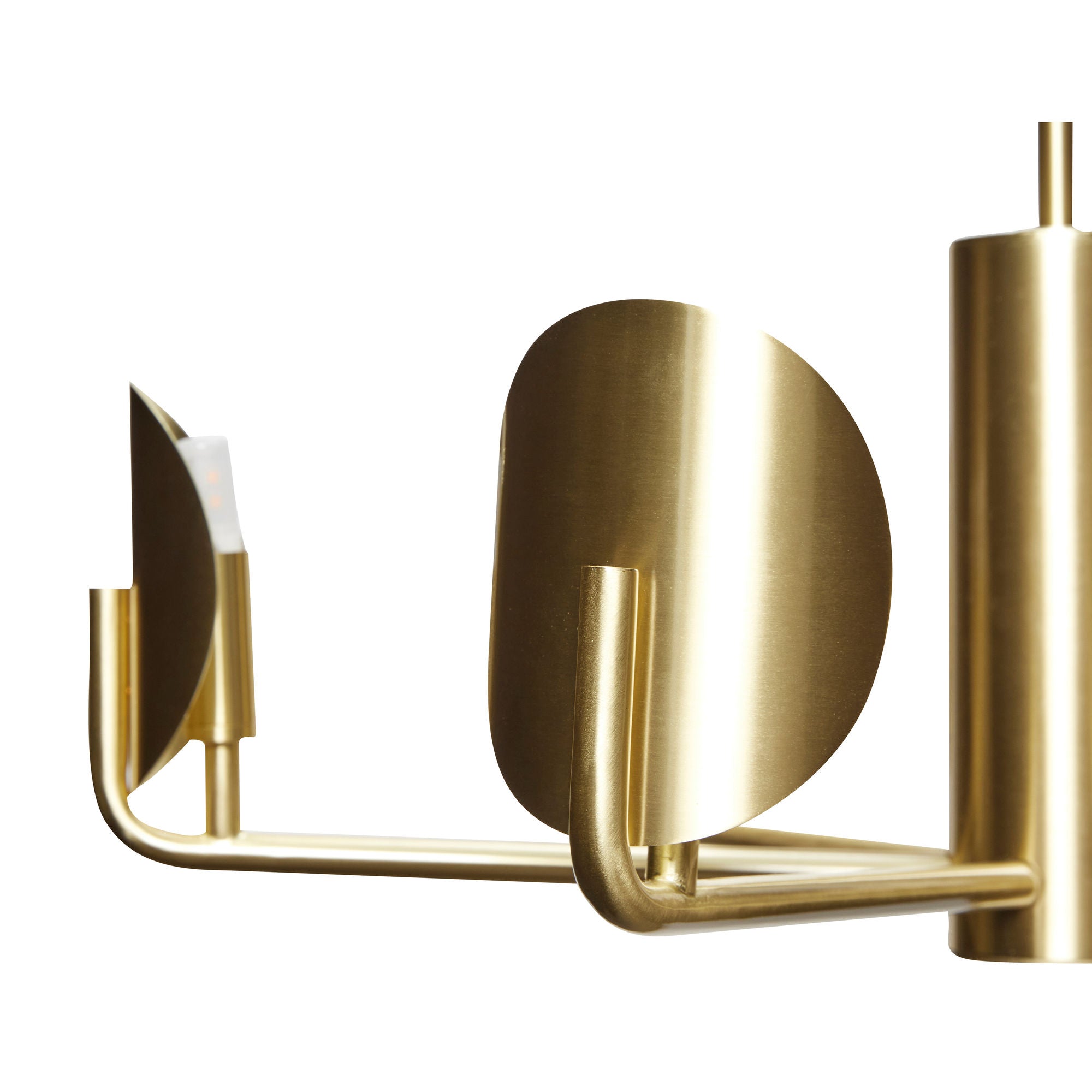 Pomp Kronleuchter Messingfarben