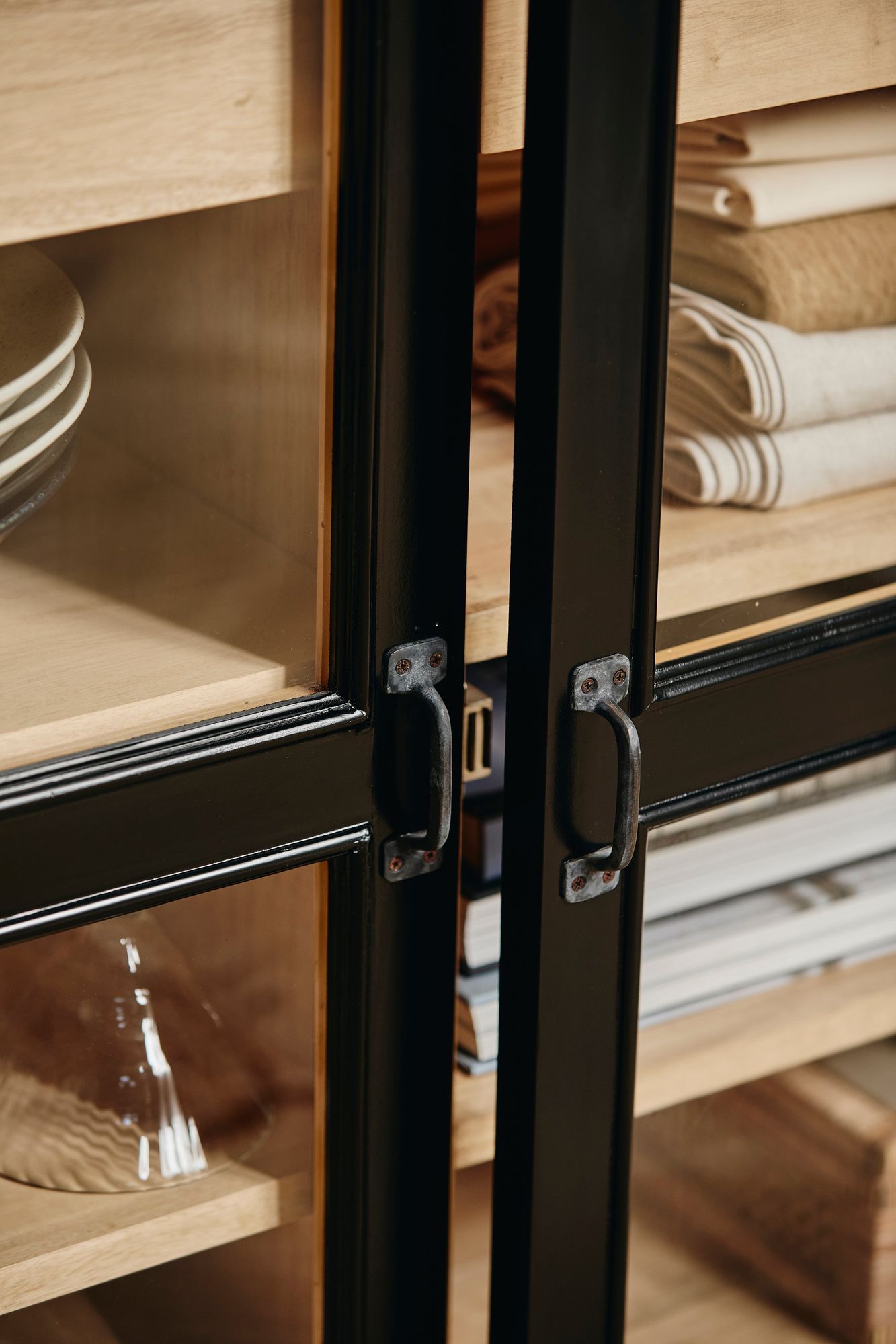 VIVA Schrank, 2 Türen – Niedrig, Schwarz