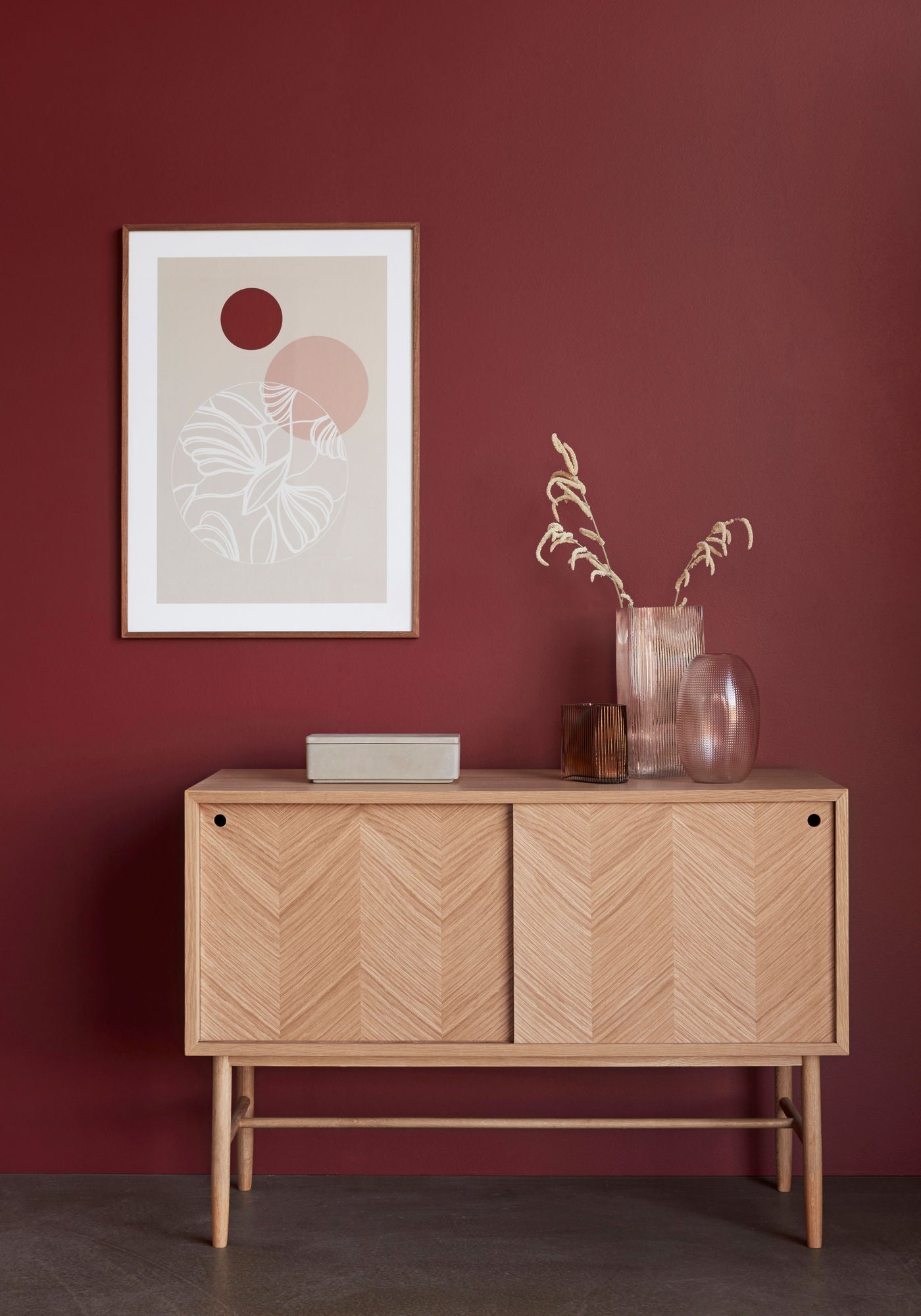 Umber Aufbewahrungsglas Rechkteckige Grau (3er Set)