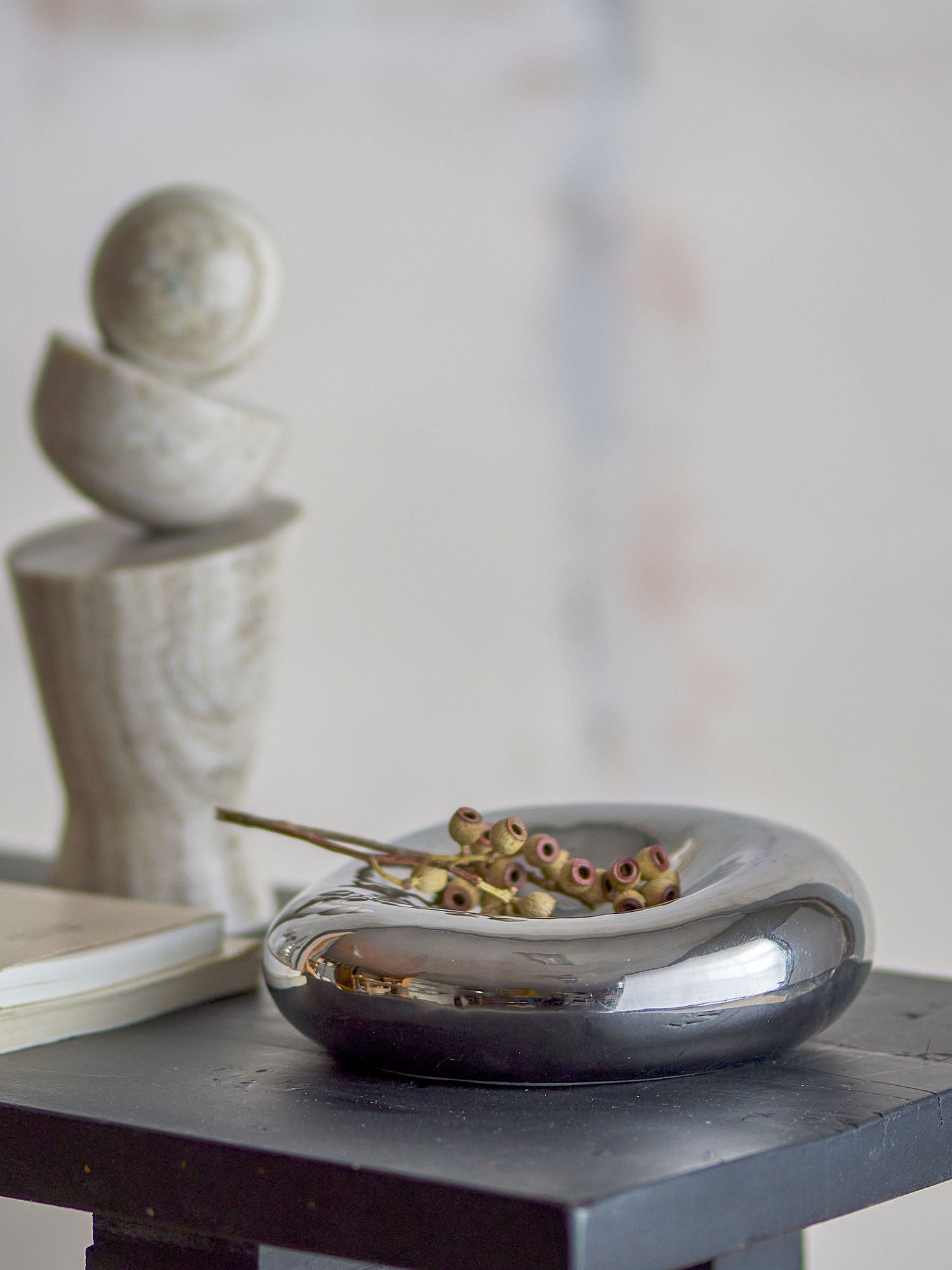 Shine Schale, Silber, Steingut