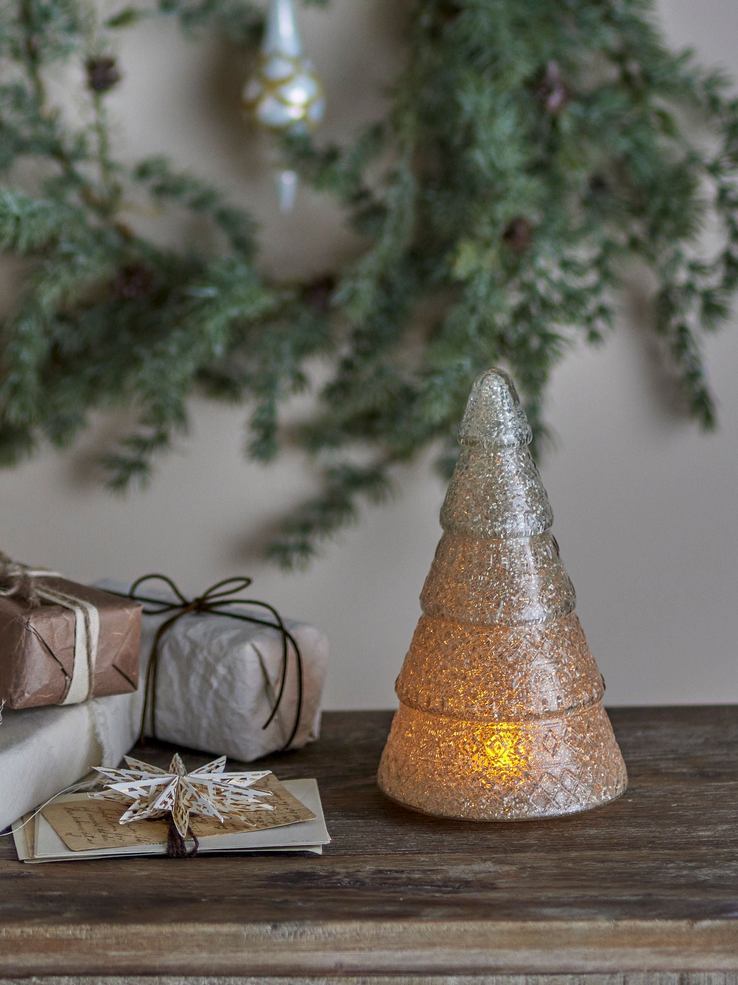 Emilius Deko-Baum, Silber, Recyceltes Glas