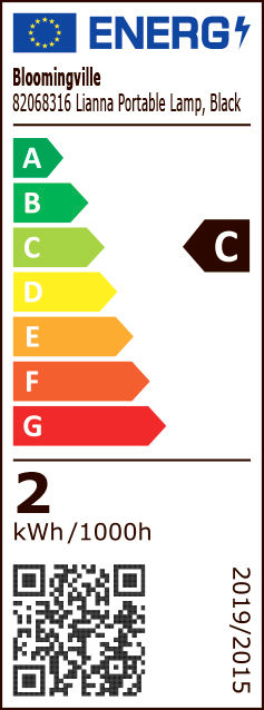 Lianna Tragbare Lampe Wiederaufladbar Schwarz Metall Mobiles Licht