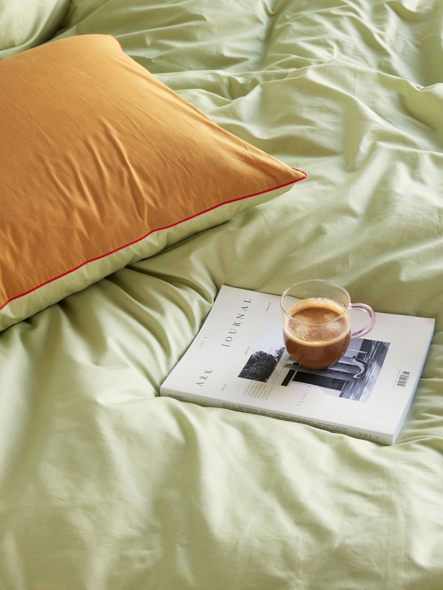 Aki Bettwäsche 80/200 Orange/Grün