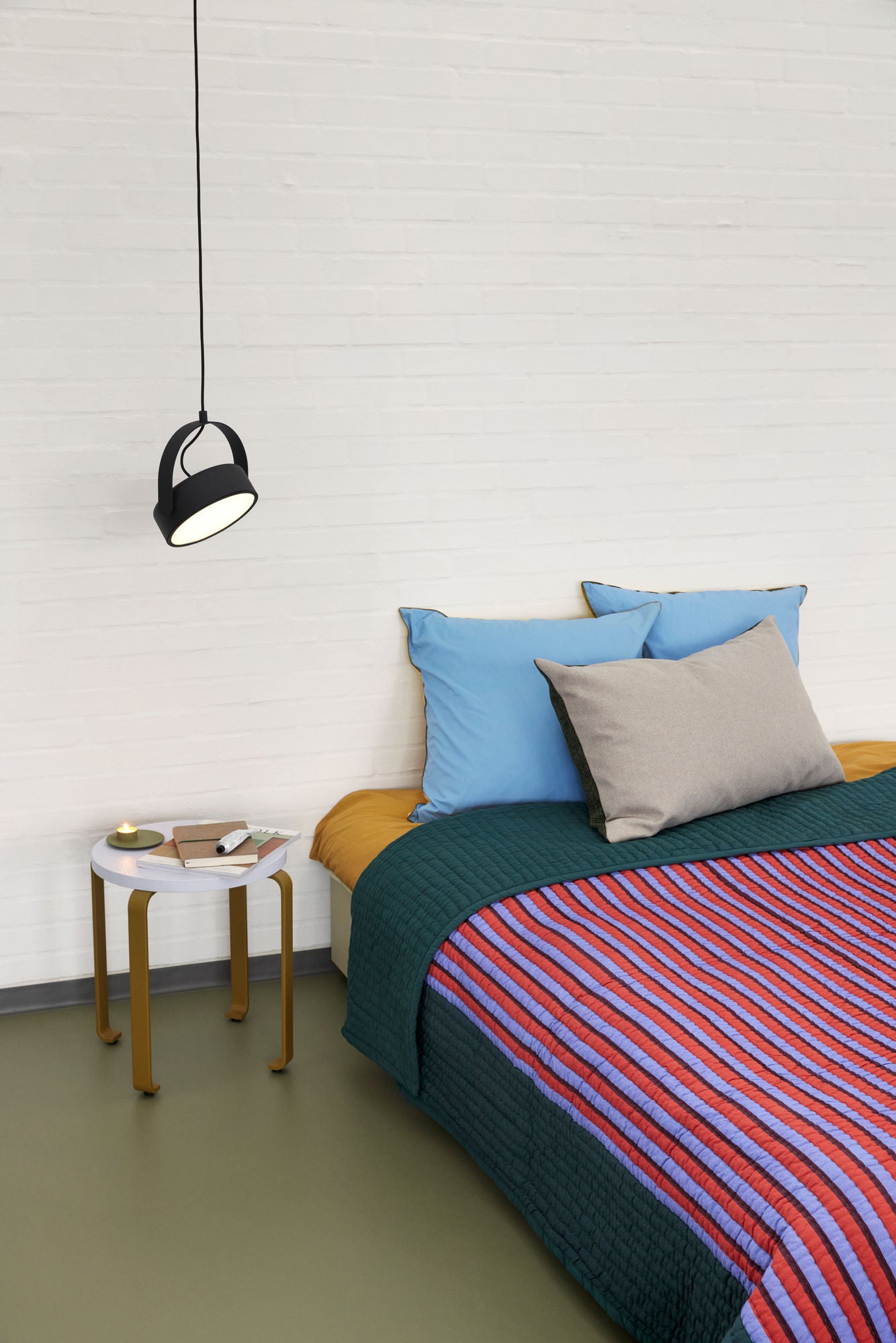 Aki Bettwäsche 80/200 Blau/Gelb