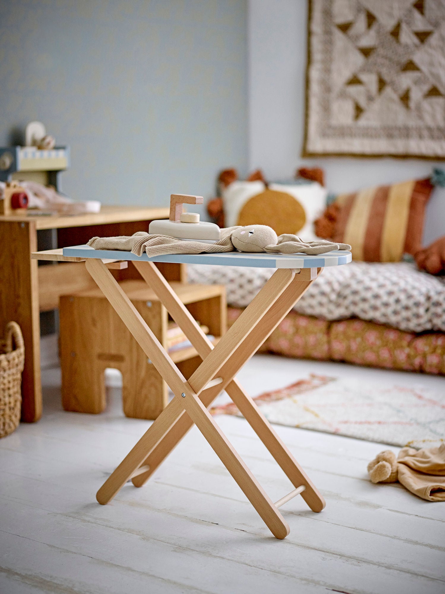 Sande Spielzeug Bügelbrett & Bügeleisen, Blau, FSC® 100%, MDF