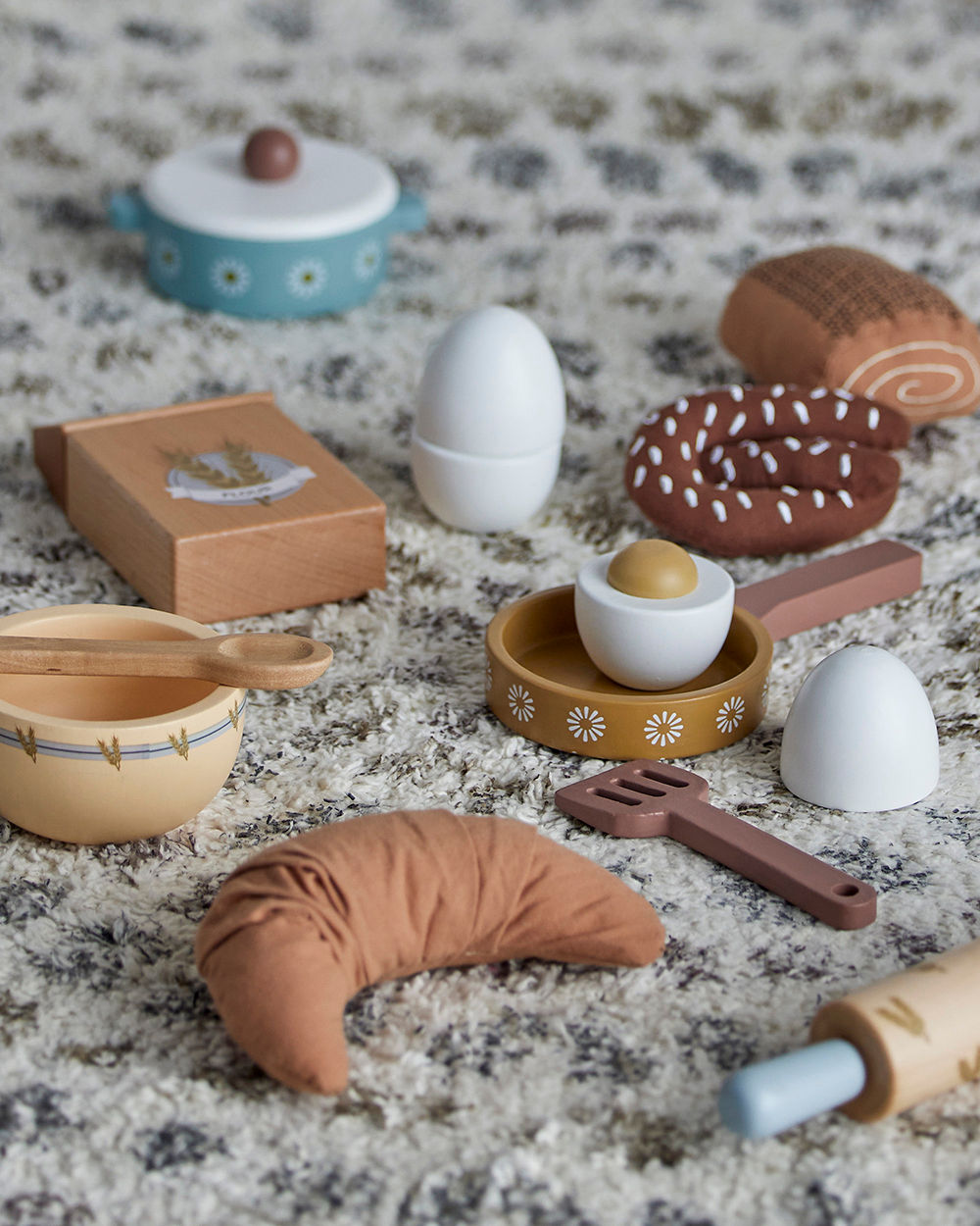 Snorre Spielset mit Stoffbrot für Kinderküche