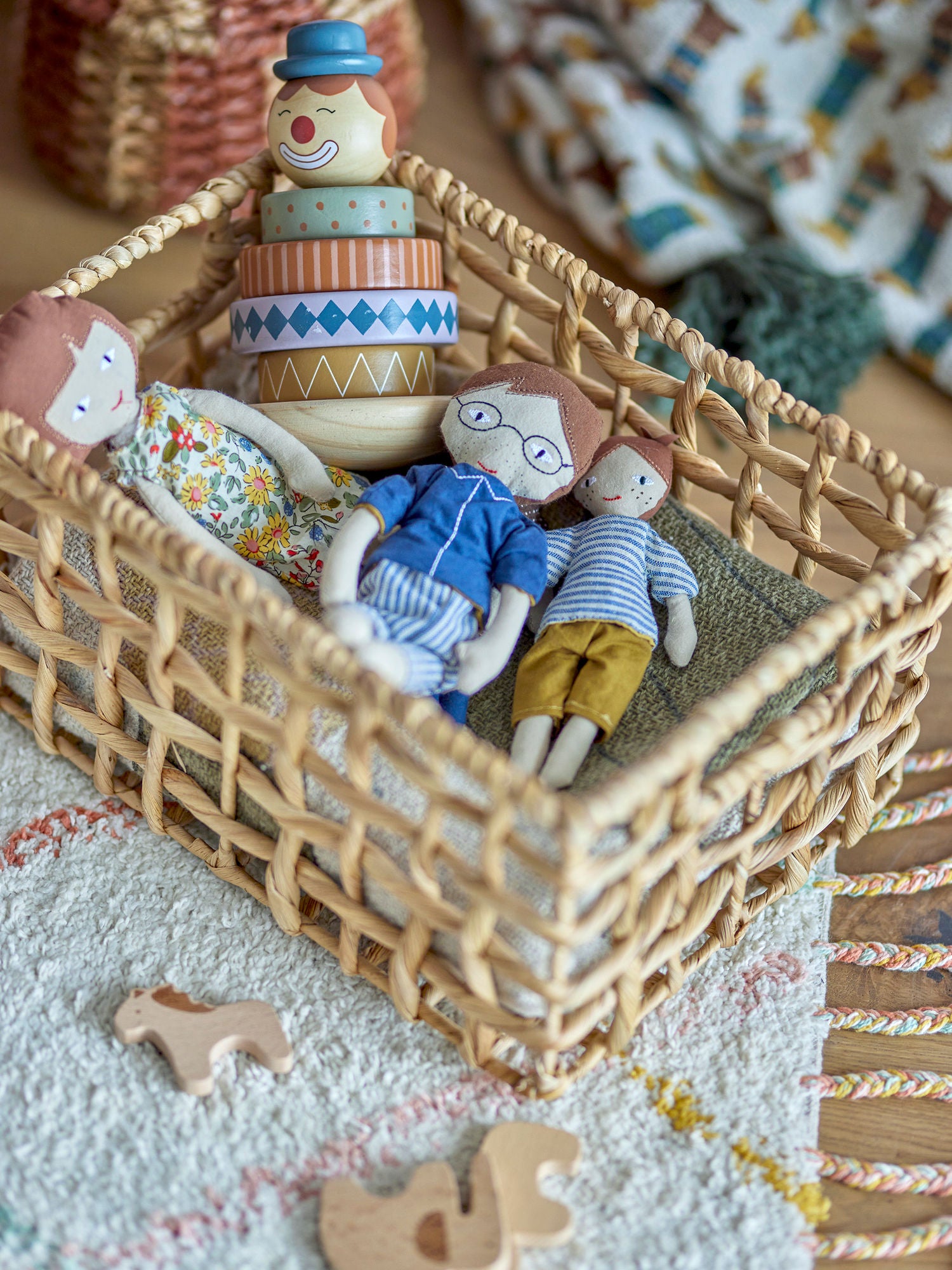 Webster Puppe, Braun, Baumwolle