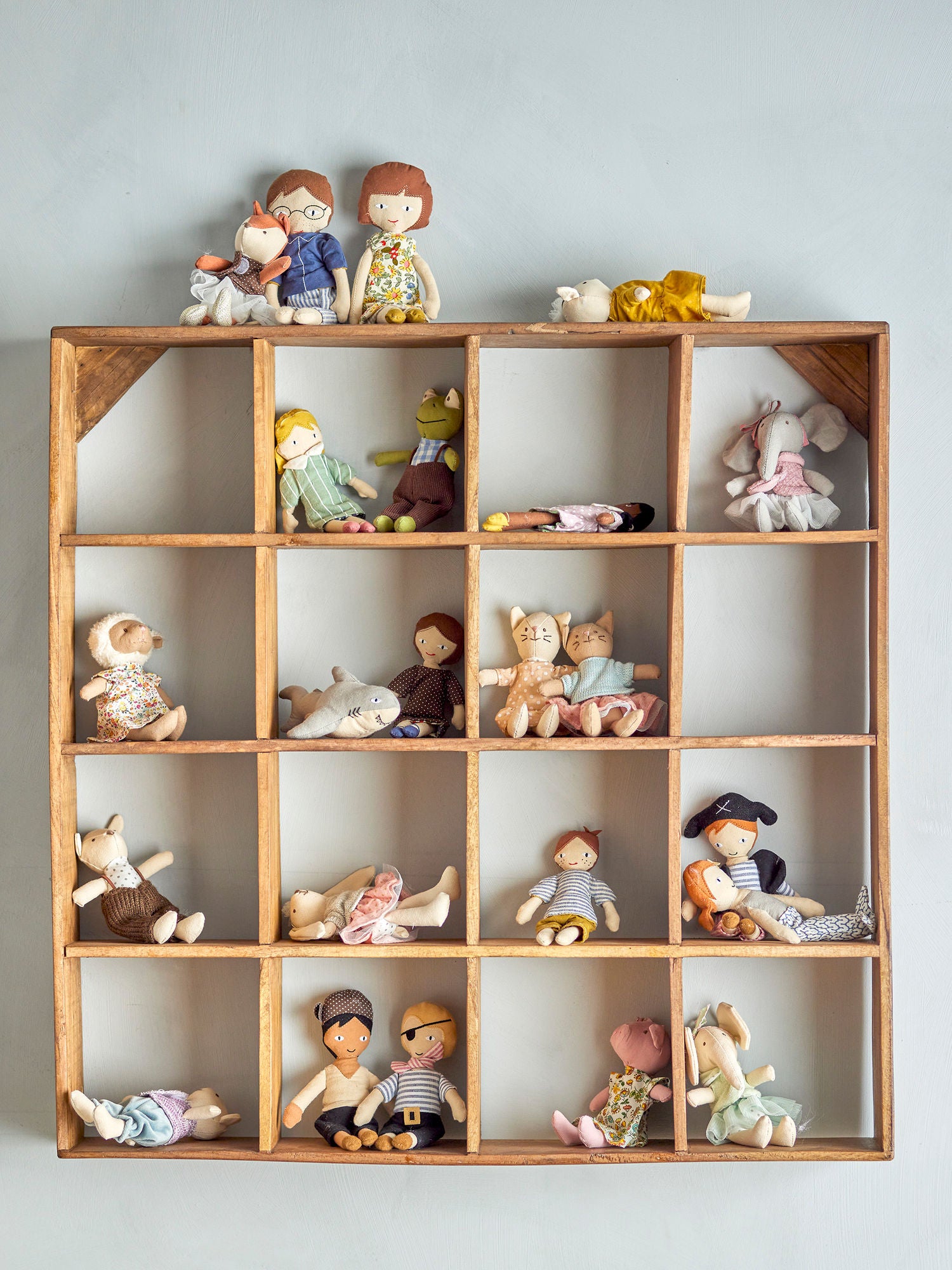 Animal Friends Puppe Stofffigur, Rose, Baumwolle