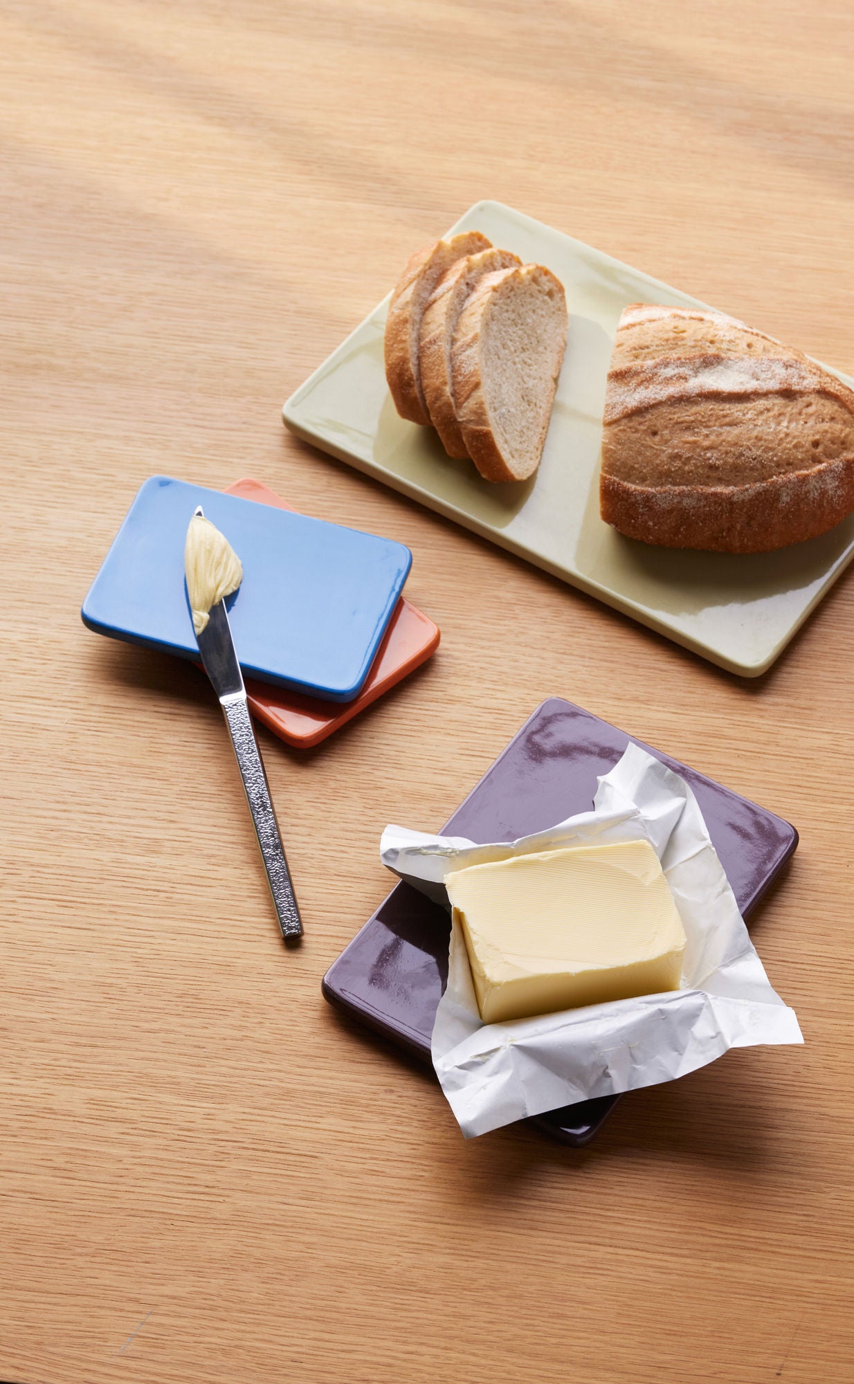 Amare Untersetzer Large Hellgrün/Rotbraun (2er Set)