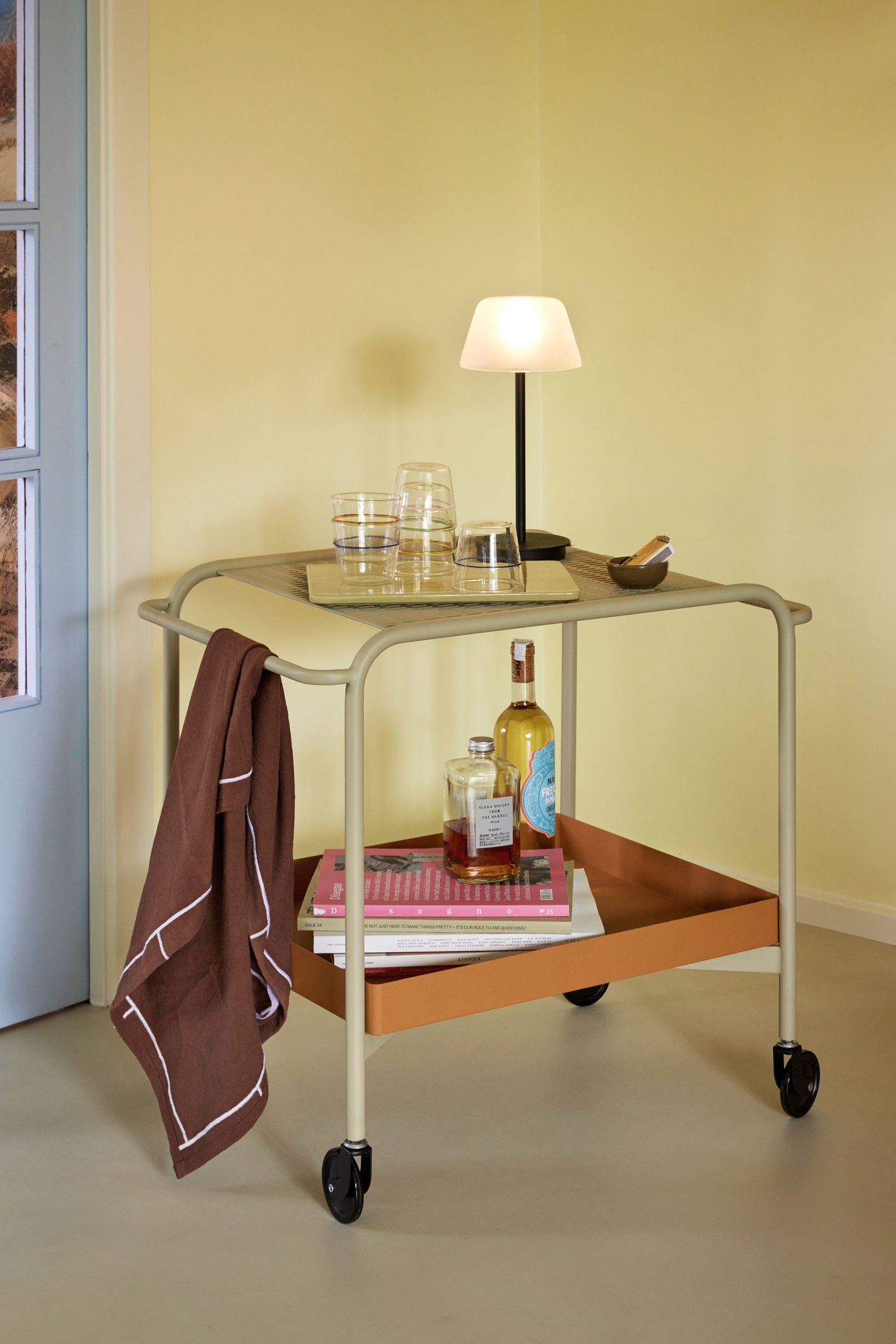 Salon Tragbare Lampe Schwarz