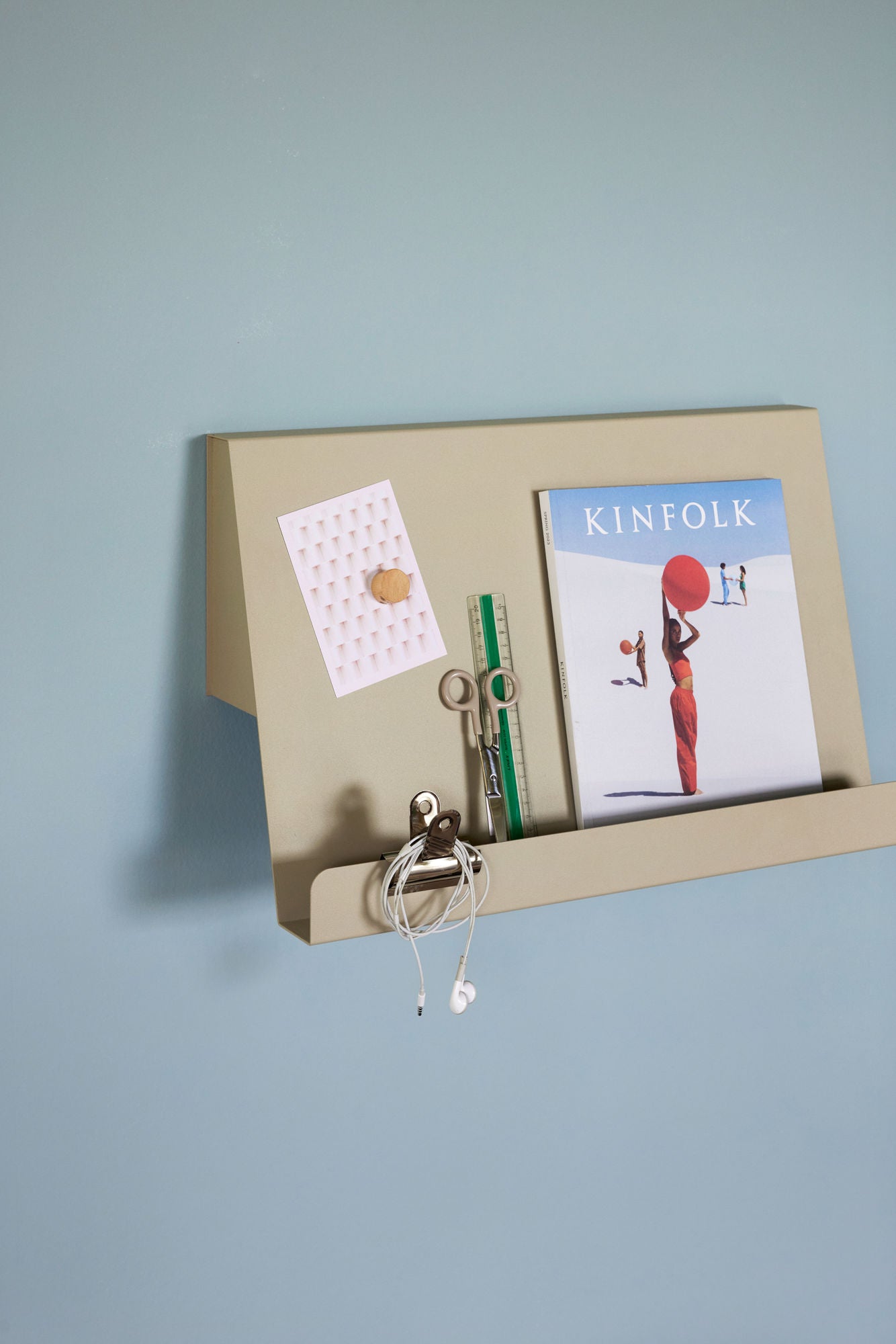 Slope Zetschriftenhalter Wand Sandfarben