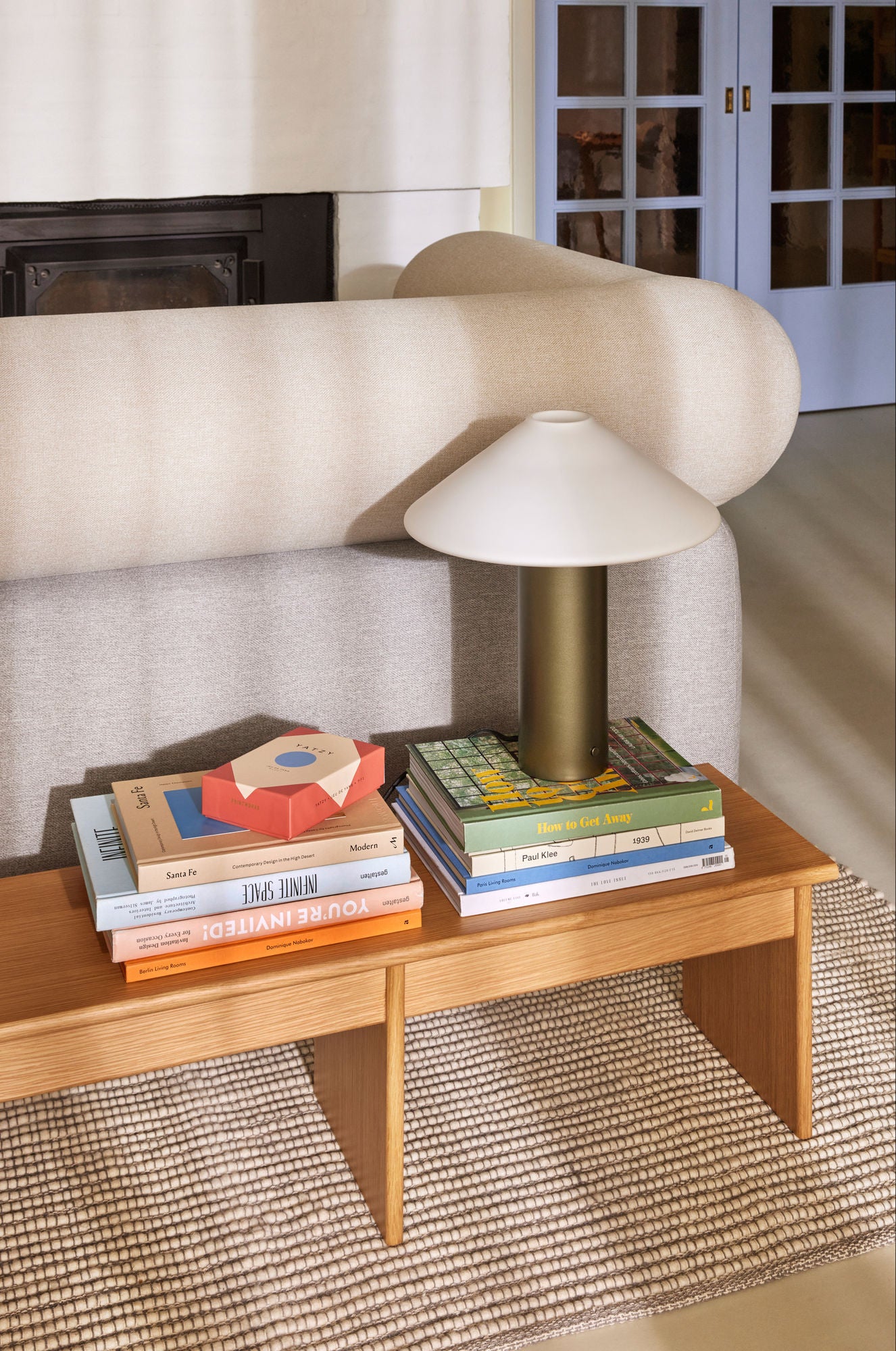 Doppio Regal/Pflanzenständer Naturfarben