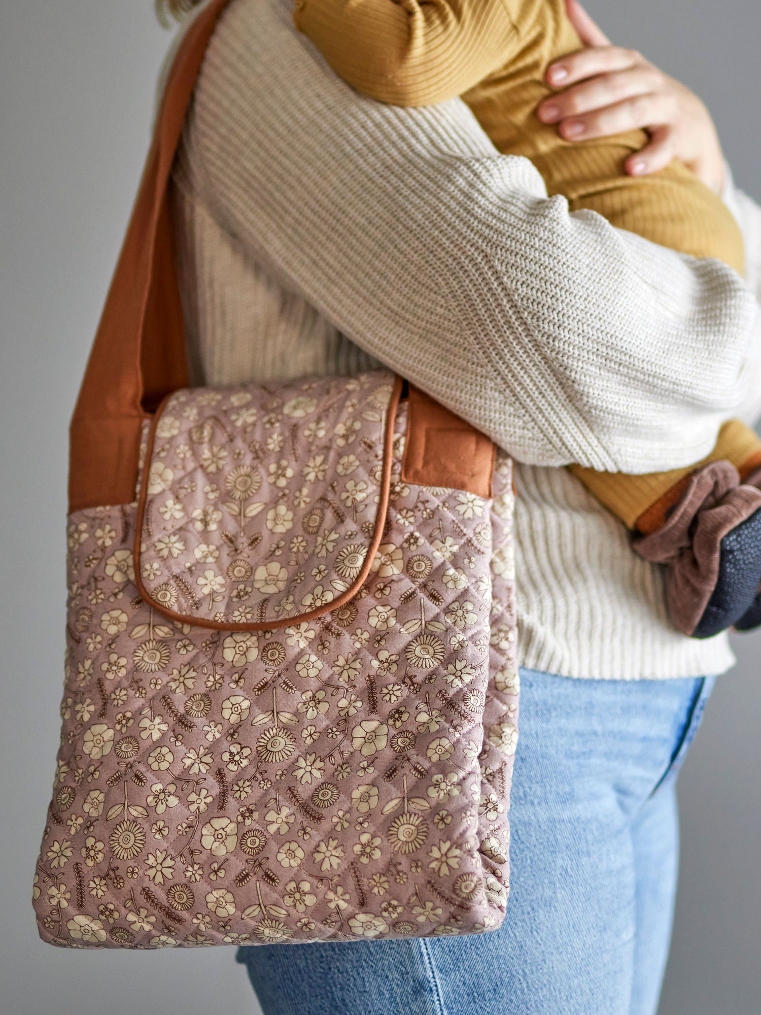 Thanne Wickelauflage, Braun, Baumwolle