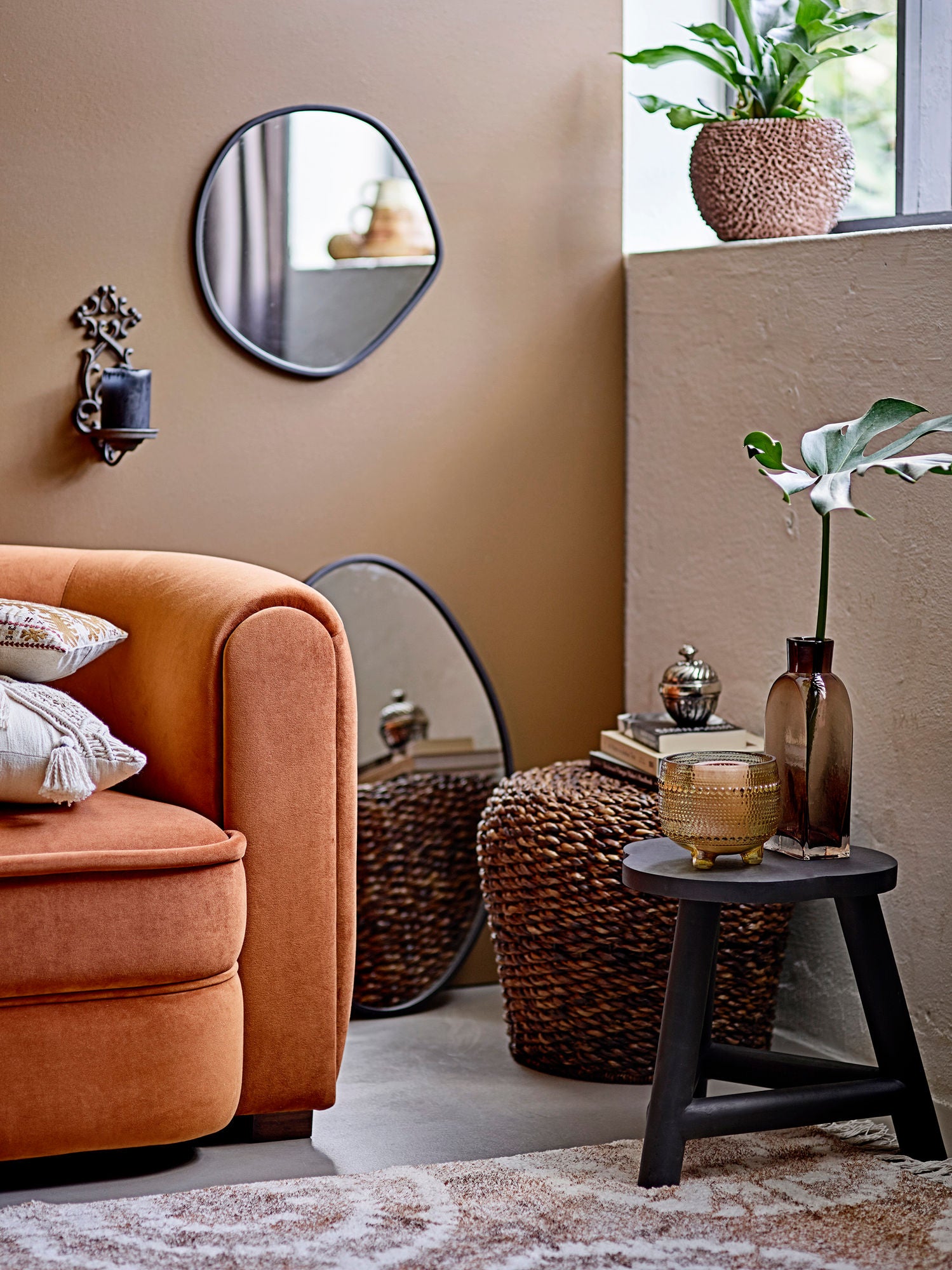 Malala Sofa, Braun, Polyester