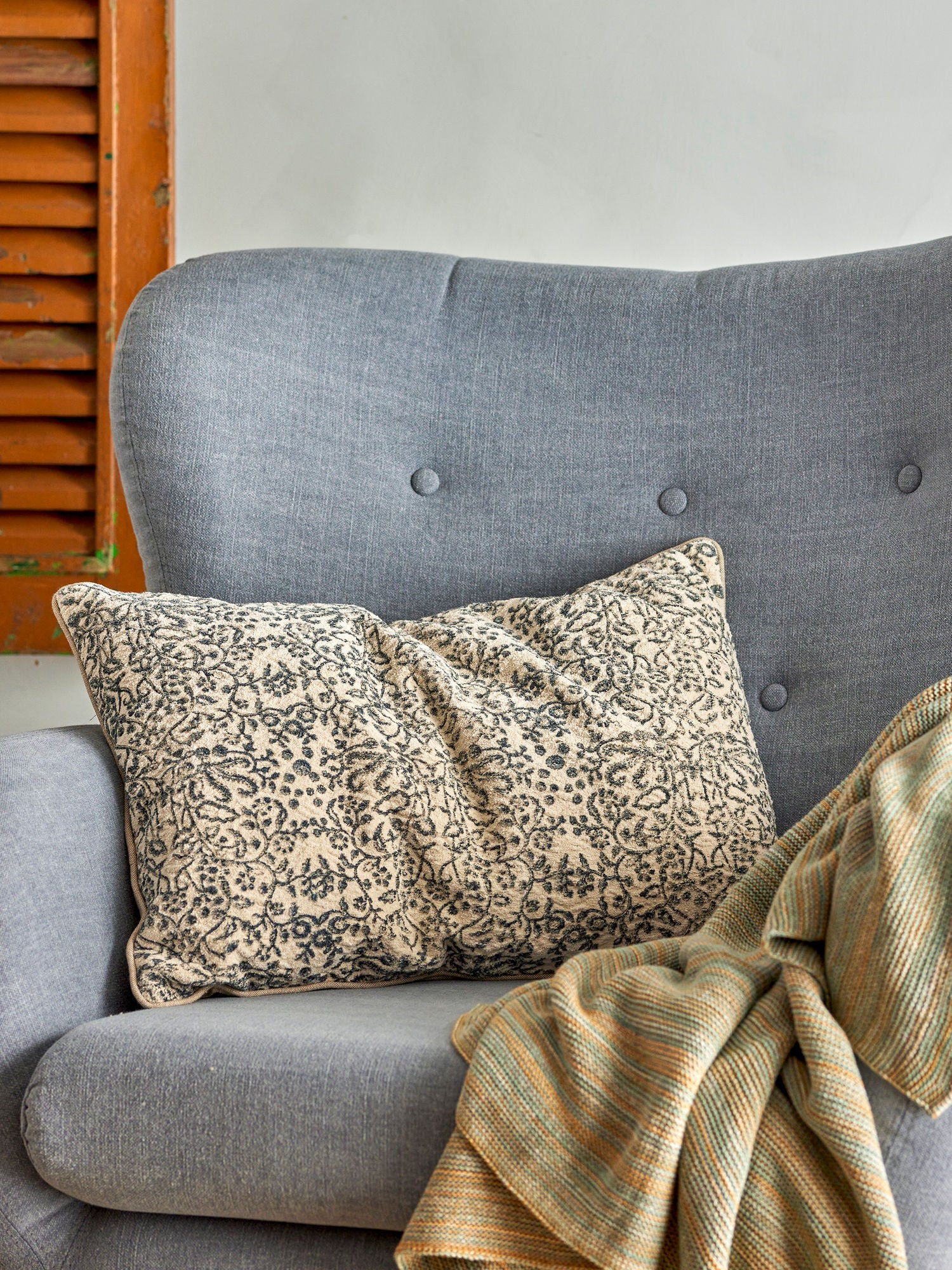 Jesi Kissen, Schwarz, Baumwolle