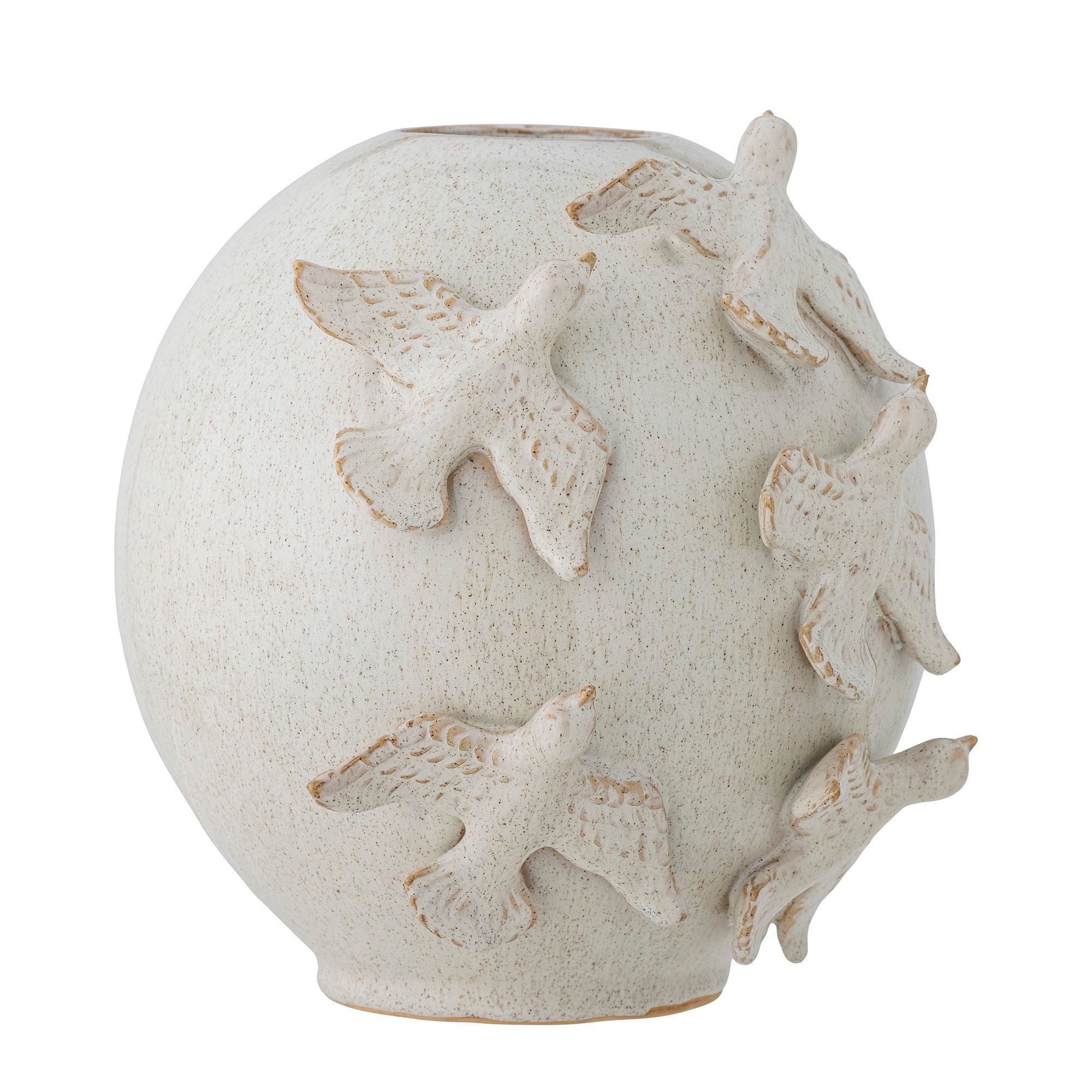 Abira Vase, Natur, Steingut