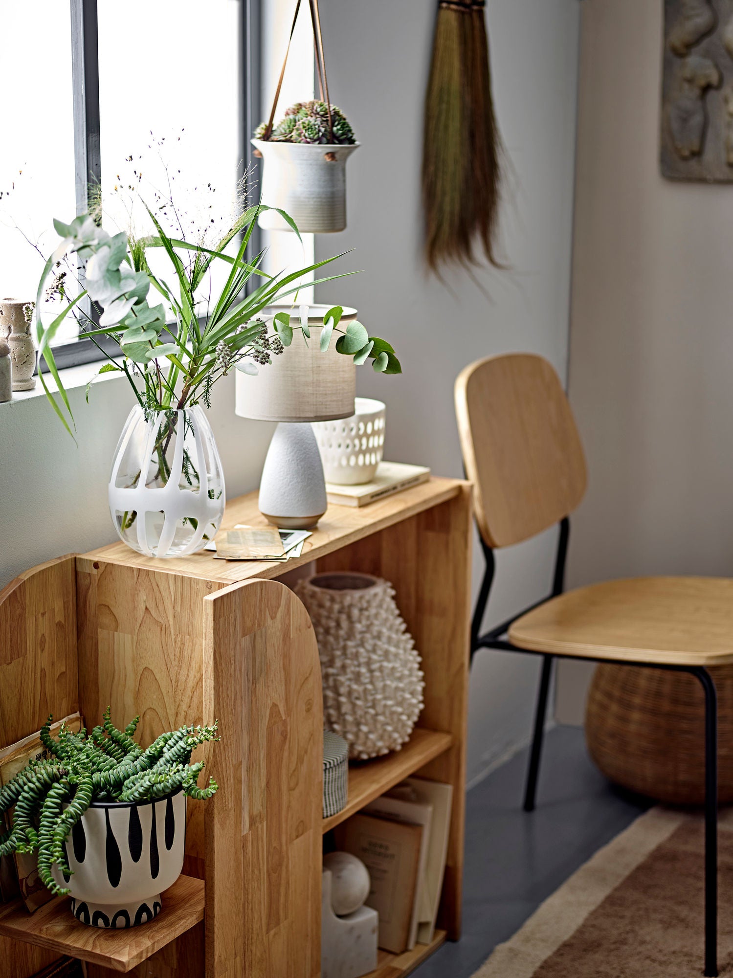 Alec Bücherregal, Natur, Gummibaumholz