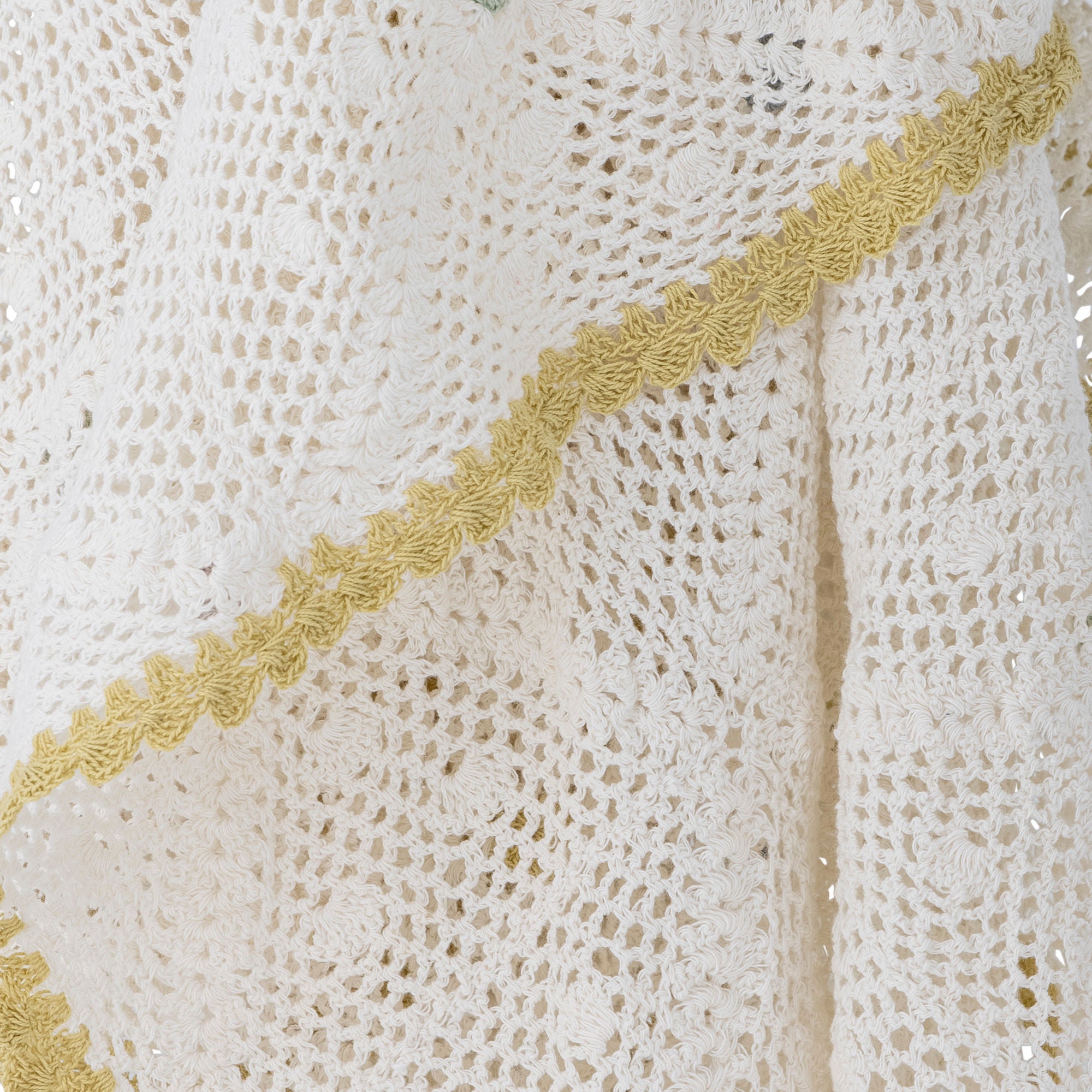 Rovigo Baumwolle Decke Natur Weich und Gemütlich mit Farbenfrohem Muster