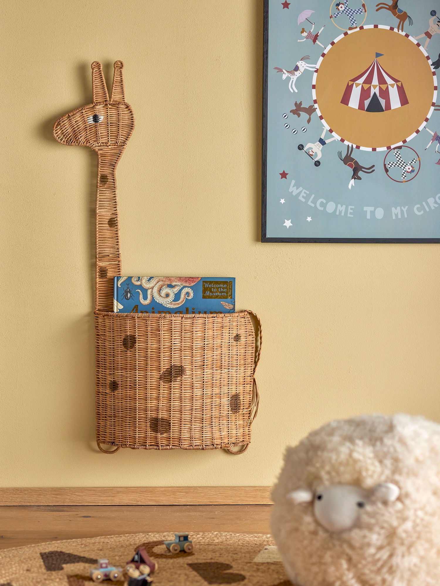 Philine Wandkorb Natur Rattan