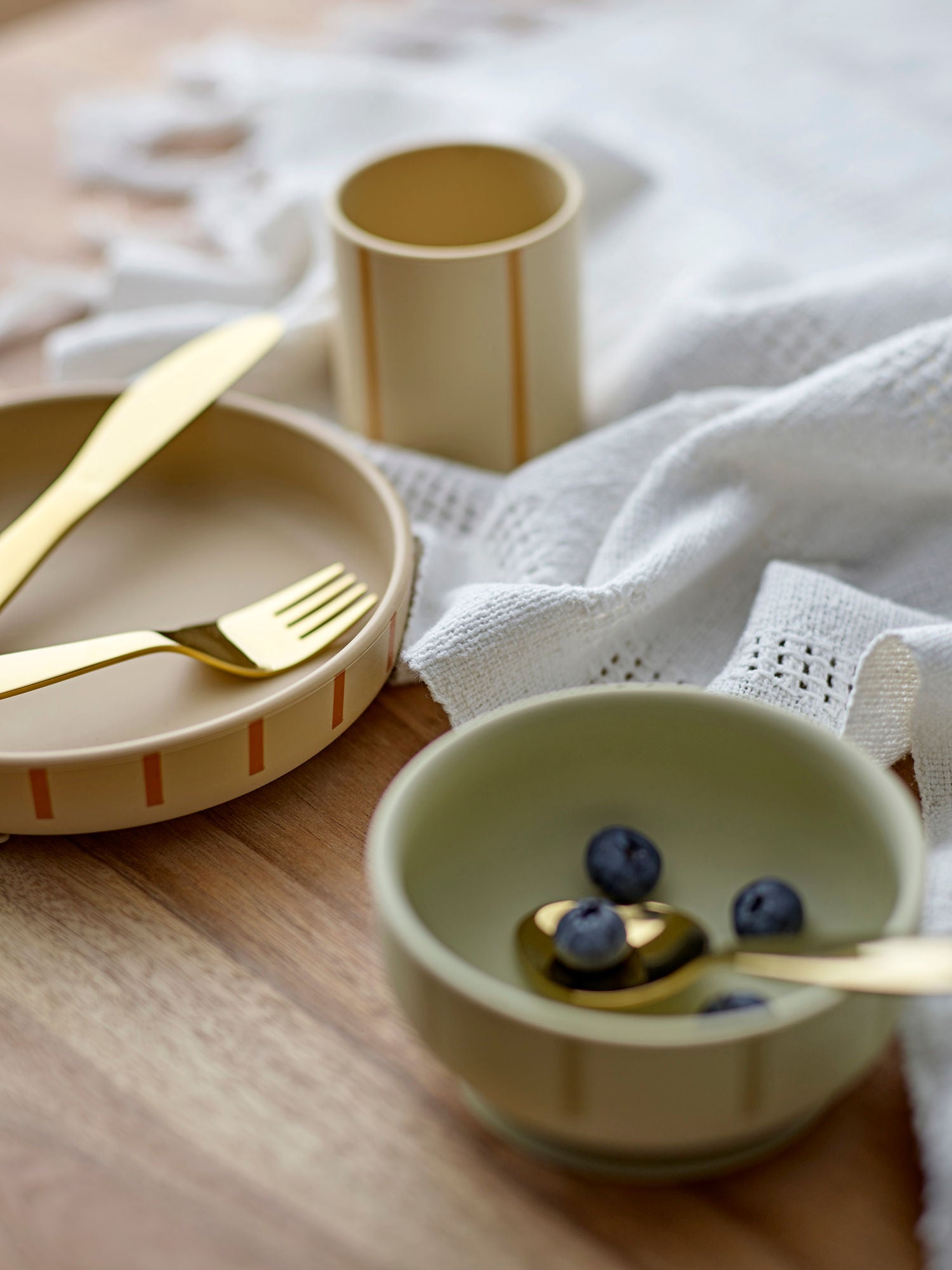 Levi Geschirr-Set Grün Silikon 3 Teile