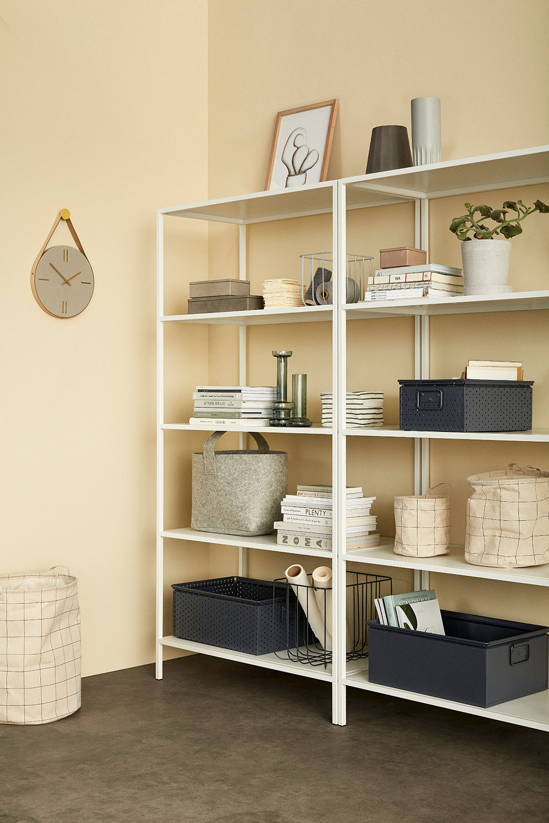 Umber Aufbewahrungsglas Rechkteckige Grau (3er Set)