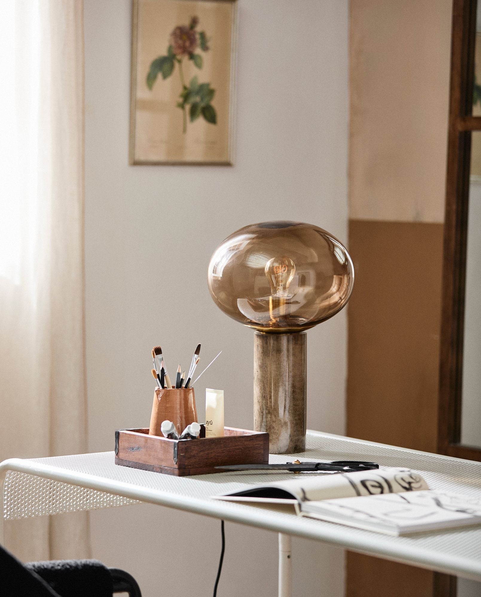 BRENTA Gartentisch Außenbereich Glänzende Oberfläche Industrielles Design