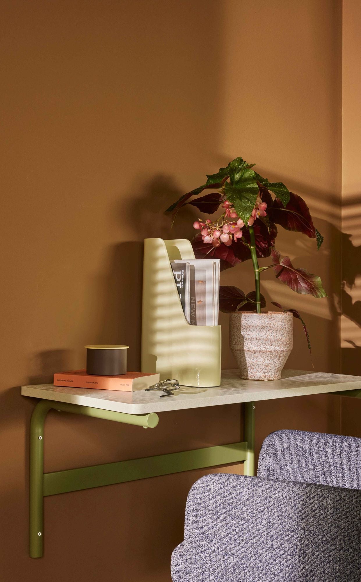 Koi Schreibtisch Grün/Grau