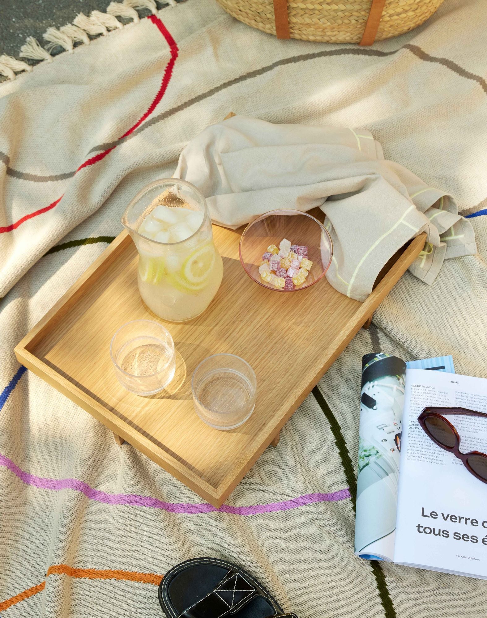 Sui Karaffe – Glas, Klar, organisches Design