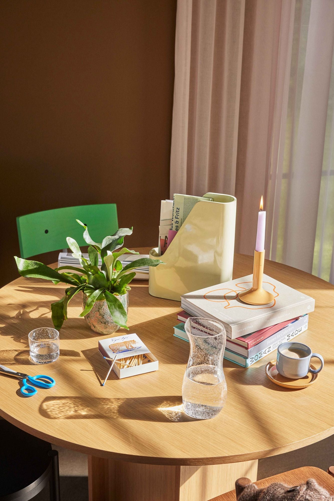 Normu Pflanztöpfe Braun/Grün (2er Set) – Handgemachte Keramik mit natürlicher Ausstrahlung