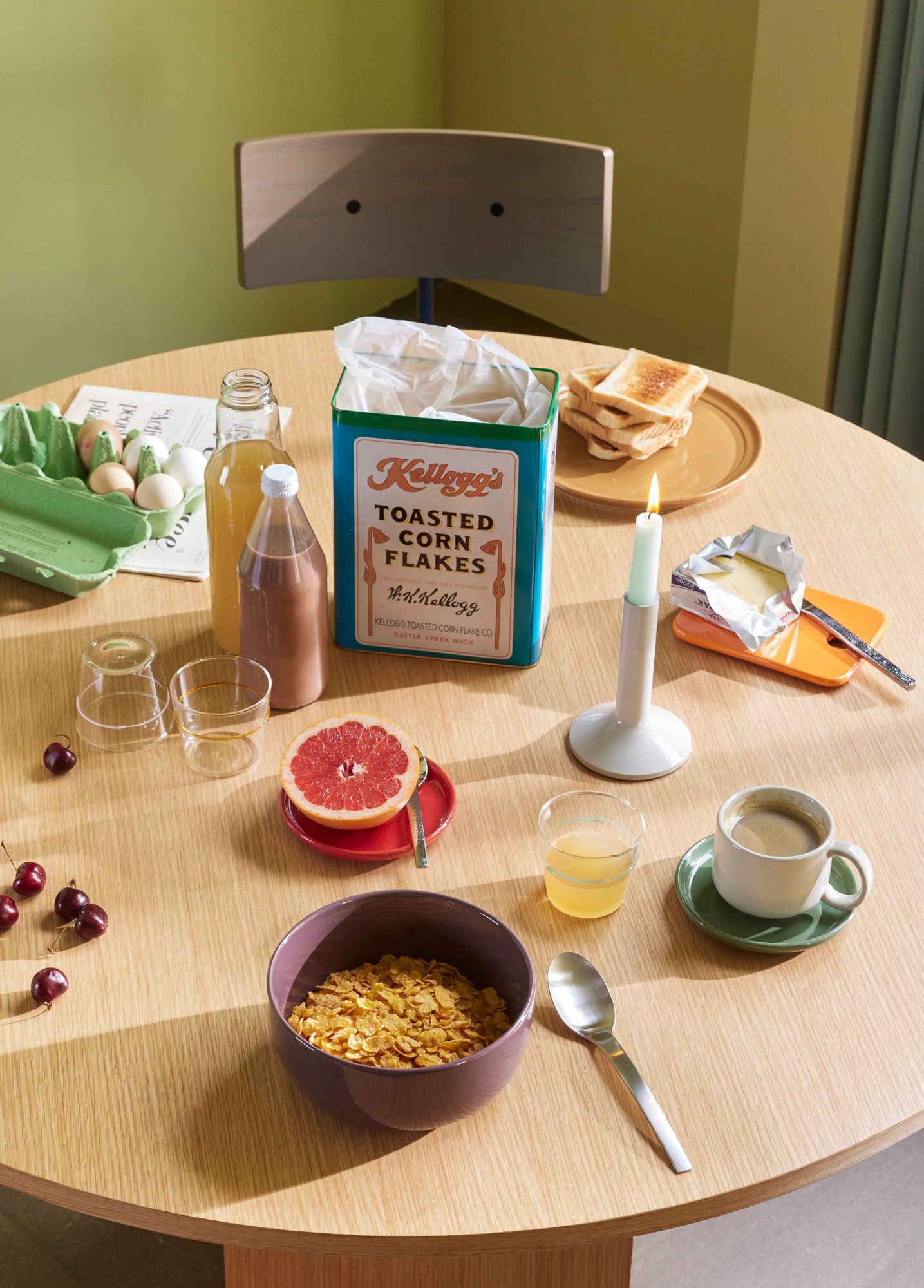 Straight Esstisch Runde Naturfarben