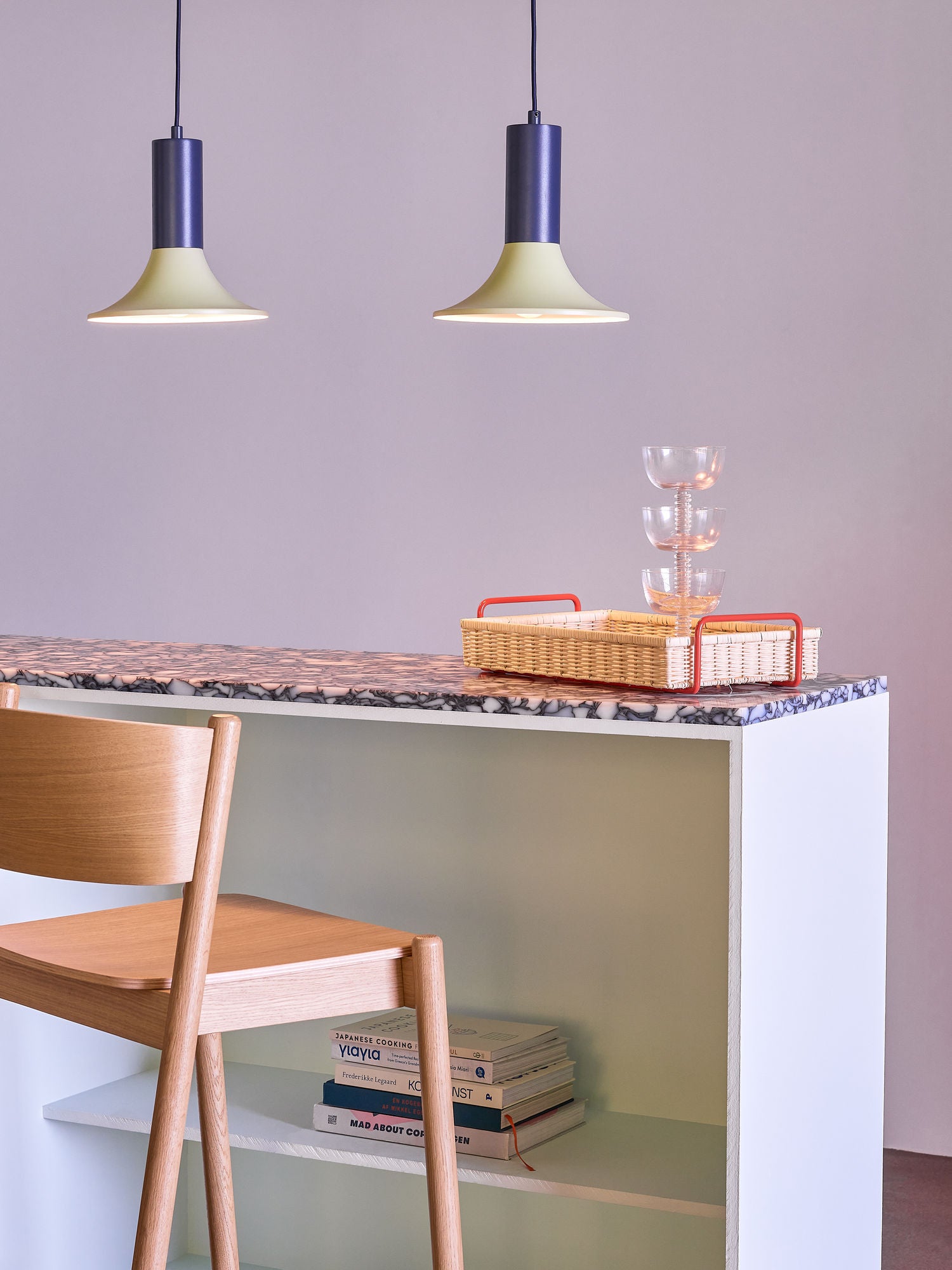 Luminary Hängelampe Blau/Hellgrün