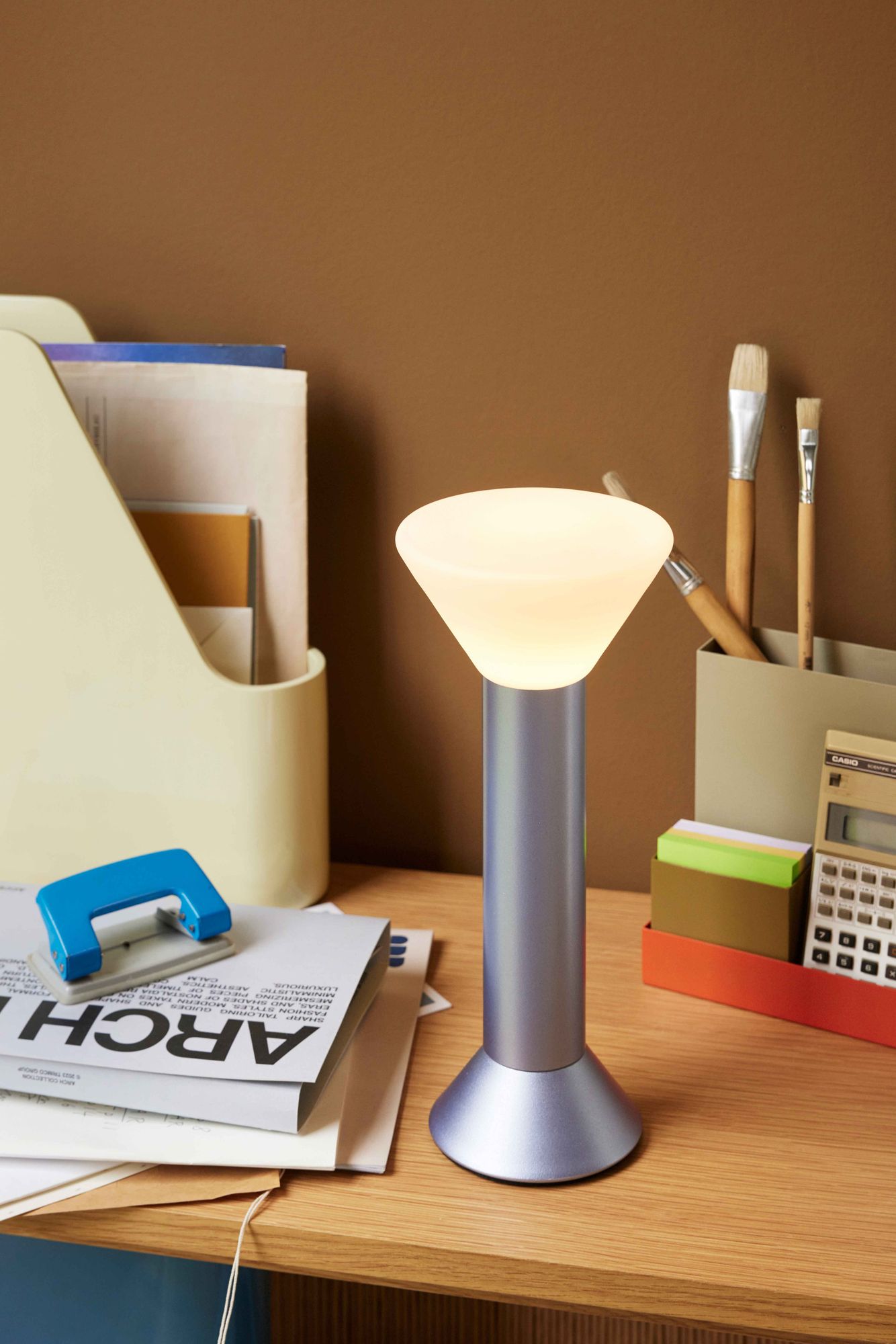 Flash Tragbare Lampe Metallic Purple