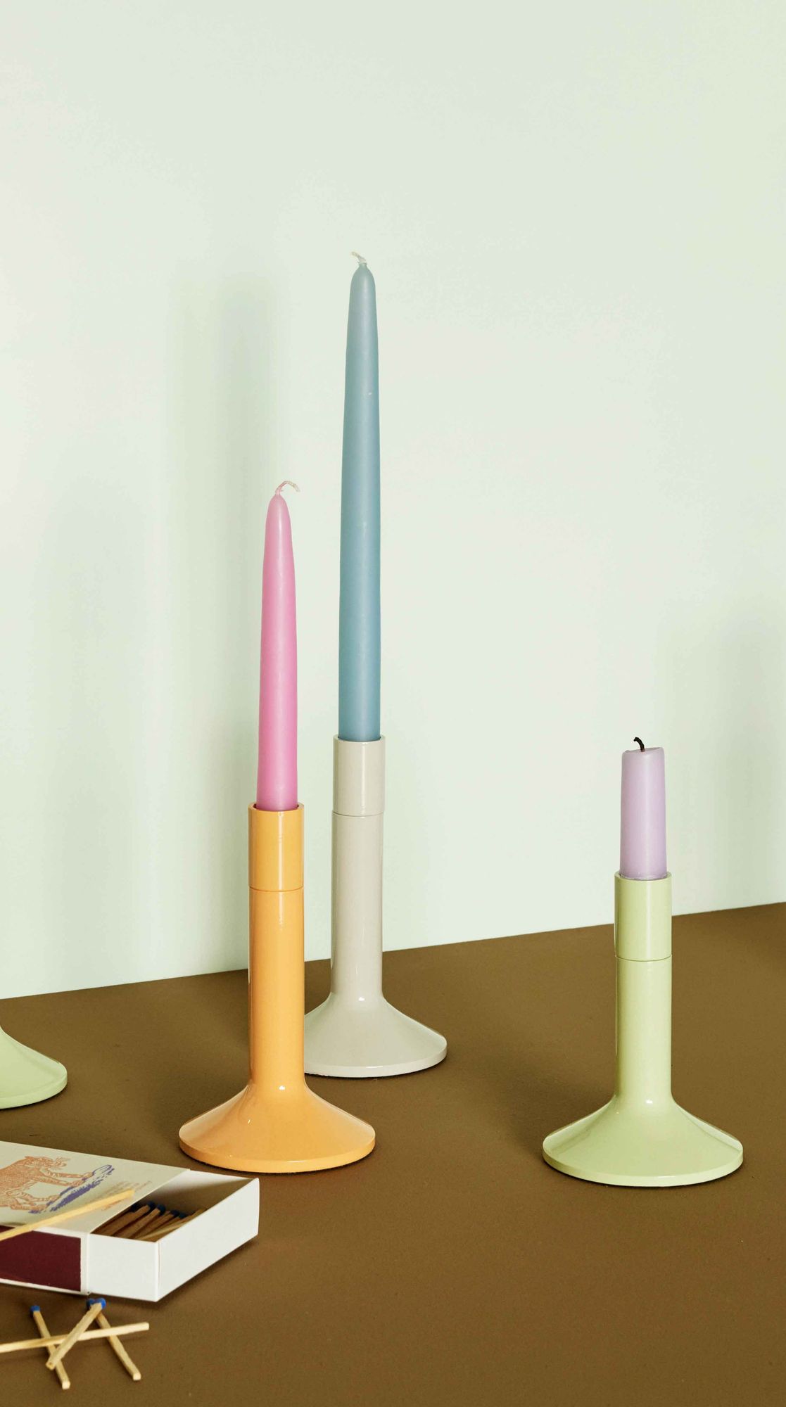 Kindred Kerzenhalter Hellgrau (2er Set)