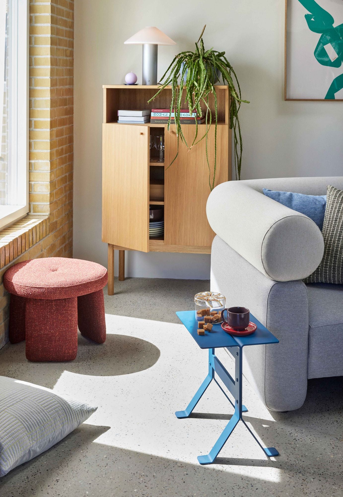 Fold Beistelltisch Petrol