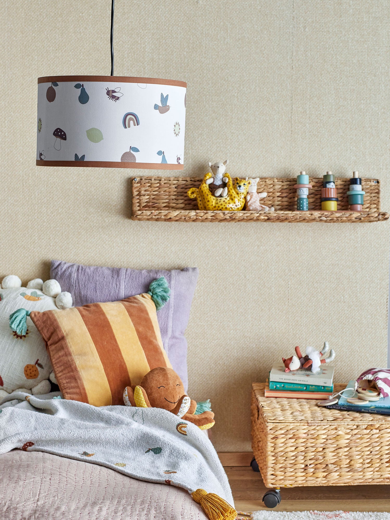 Agnes Lampenschirm, Braun, Bambus