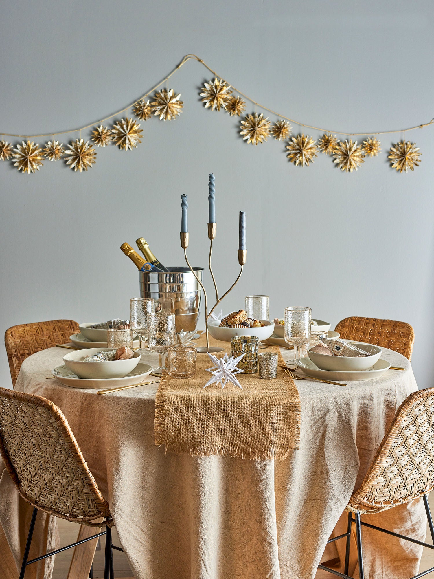 Lorine Kerzenhalter, Gold, Metall