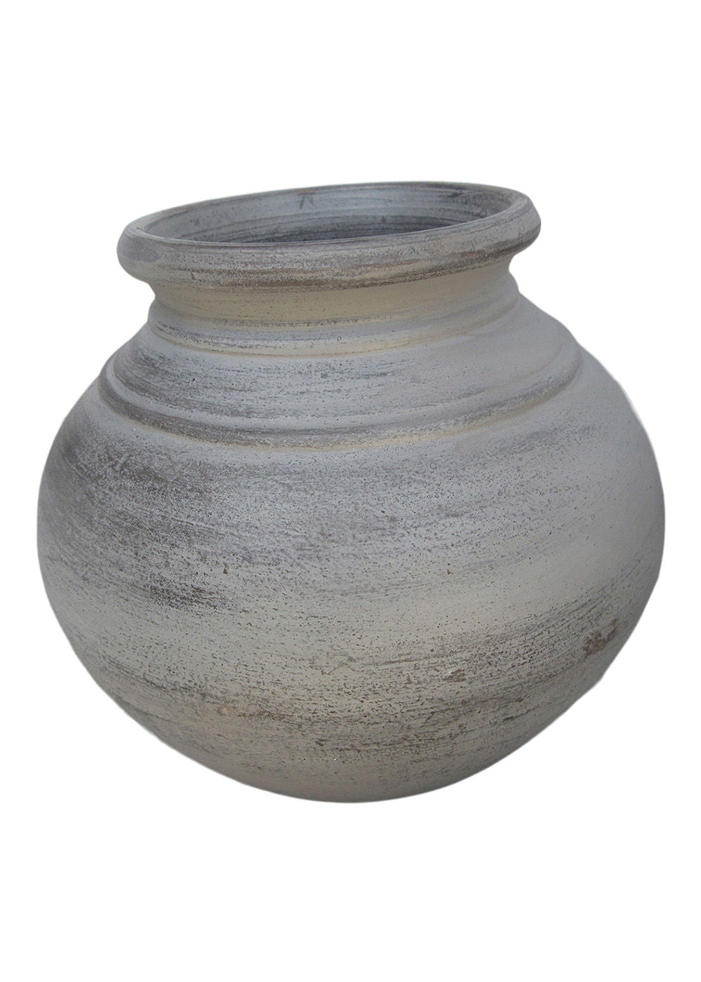 GRÅ Handgefertigter Vase Krug, Grau, Ton-Zement-Mix