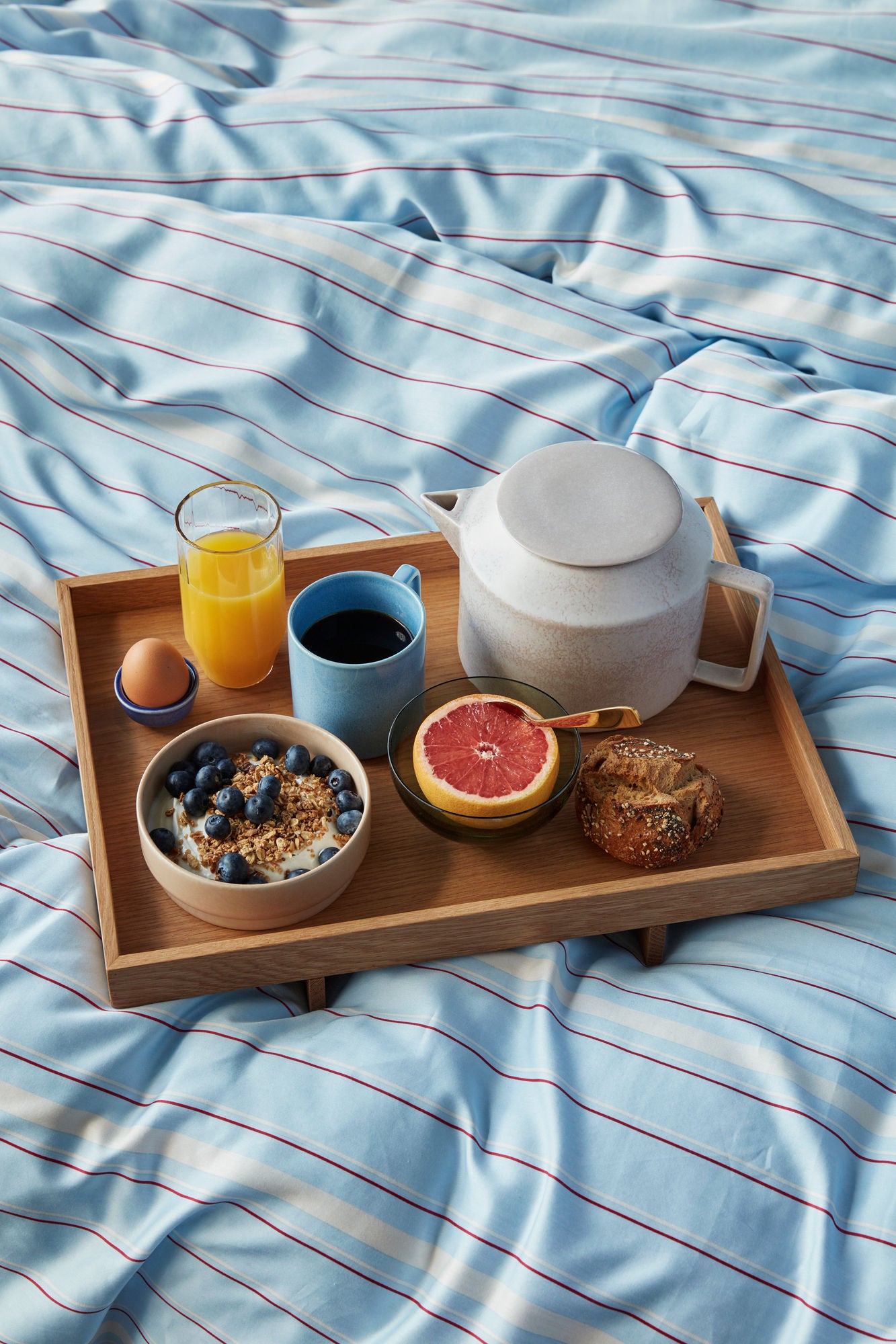 Solace Bettwäsche 60X63 140X200 Hellblau