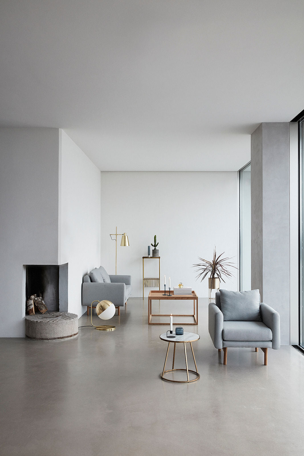 Airy Töpfe Messingfarben (2er Set)